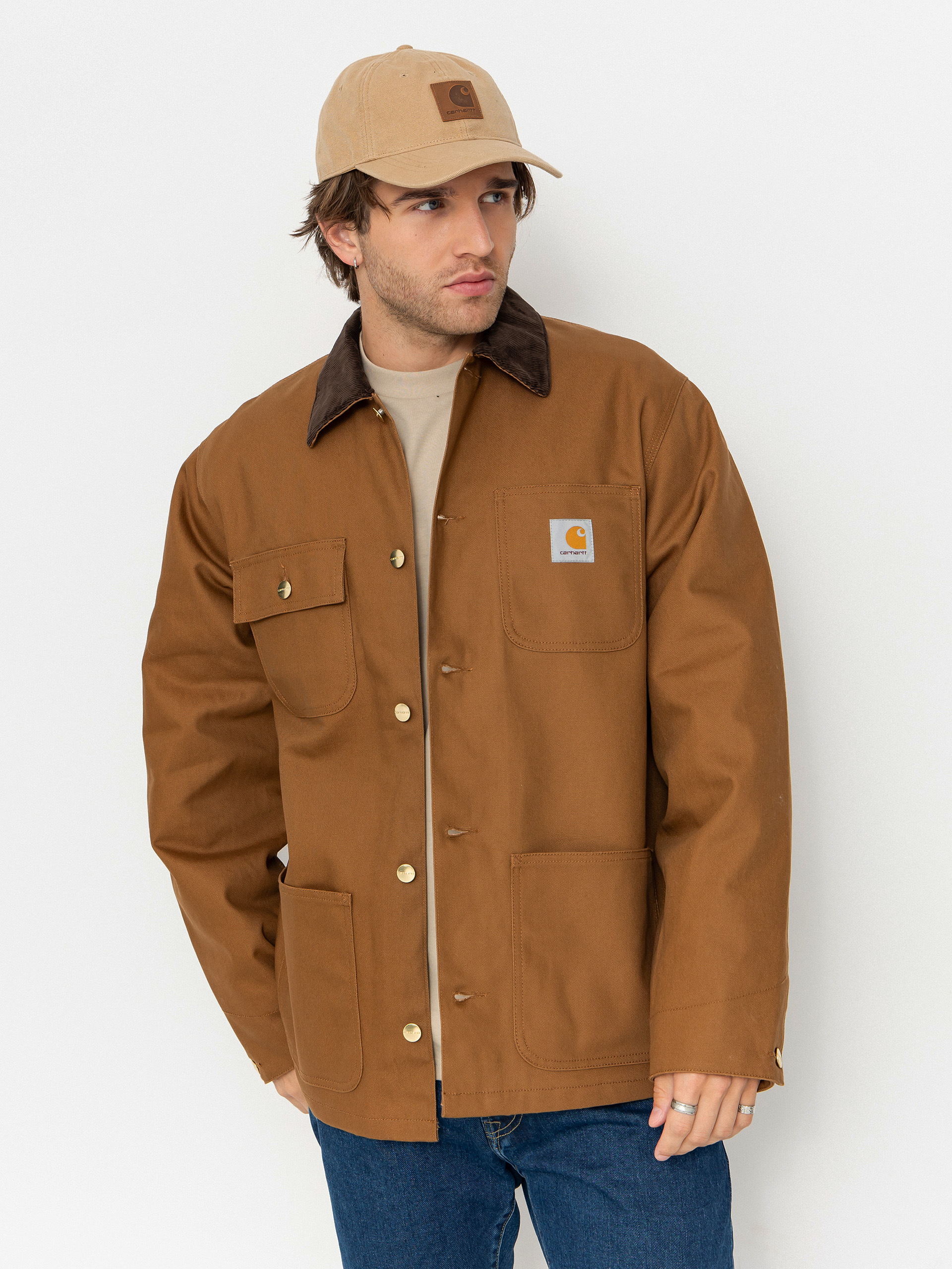 Geacu0103 Carhartt WIP Michigan Coat (hamilton brown/tobacco/rigid)