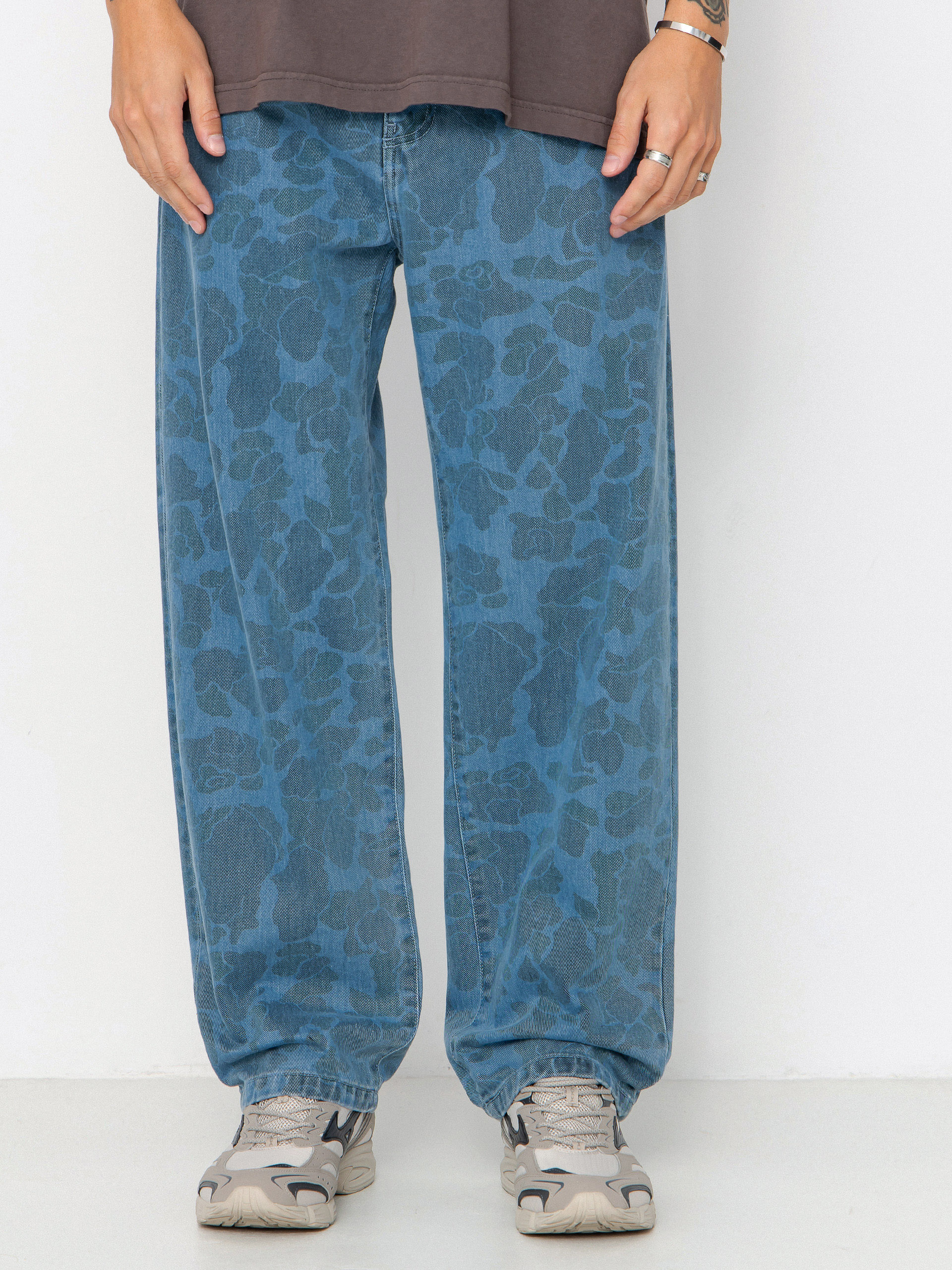 Pantaloni Carhartt WIP Duck Landon - albastru (camo duck/blue
