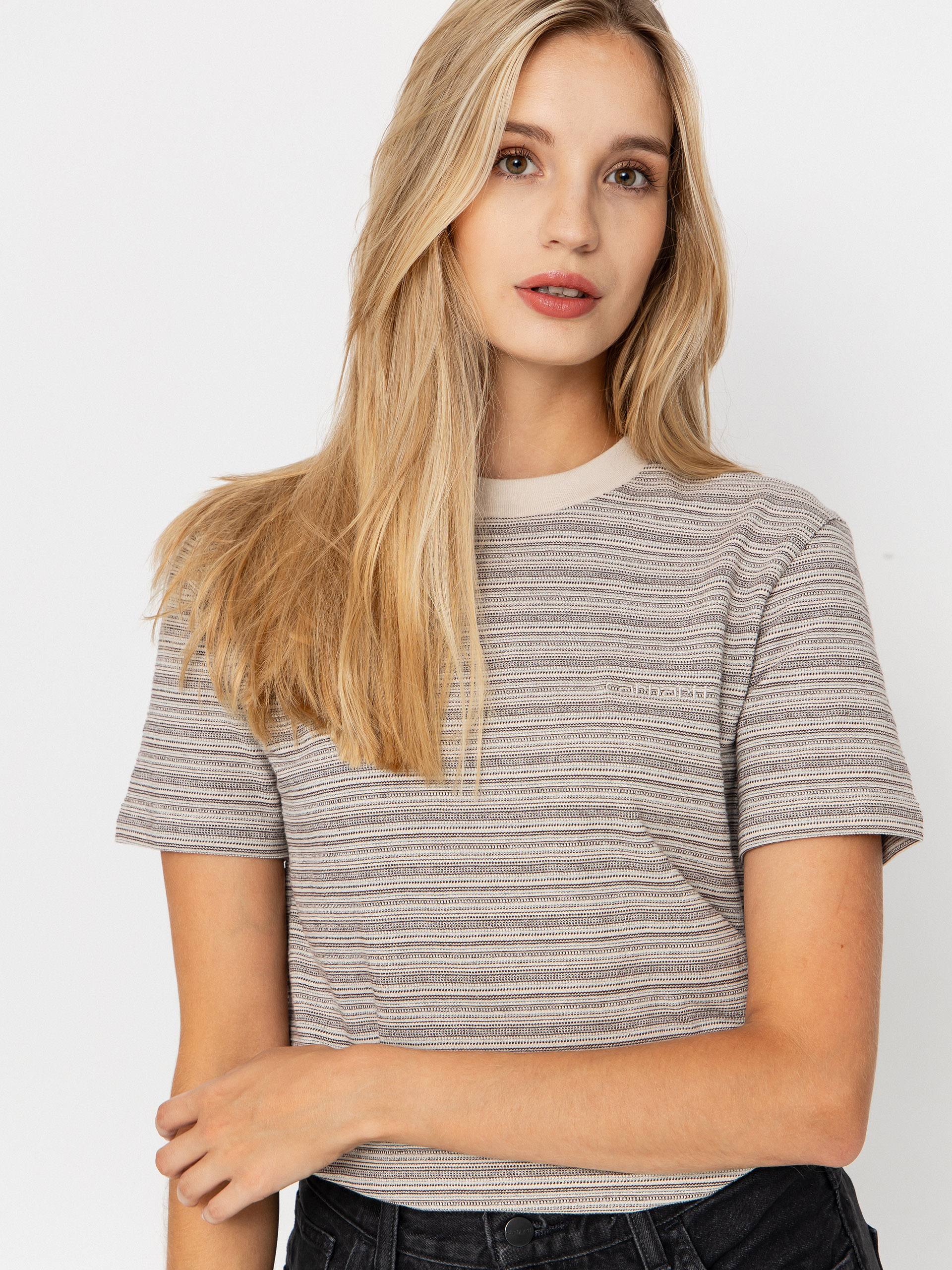 Tricou Carhartt WIP Gellar Wmn (gellar stripe/wax)
