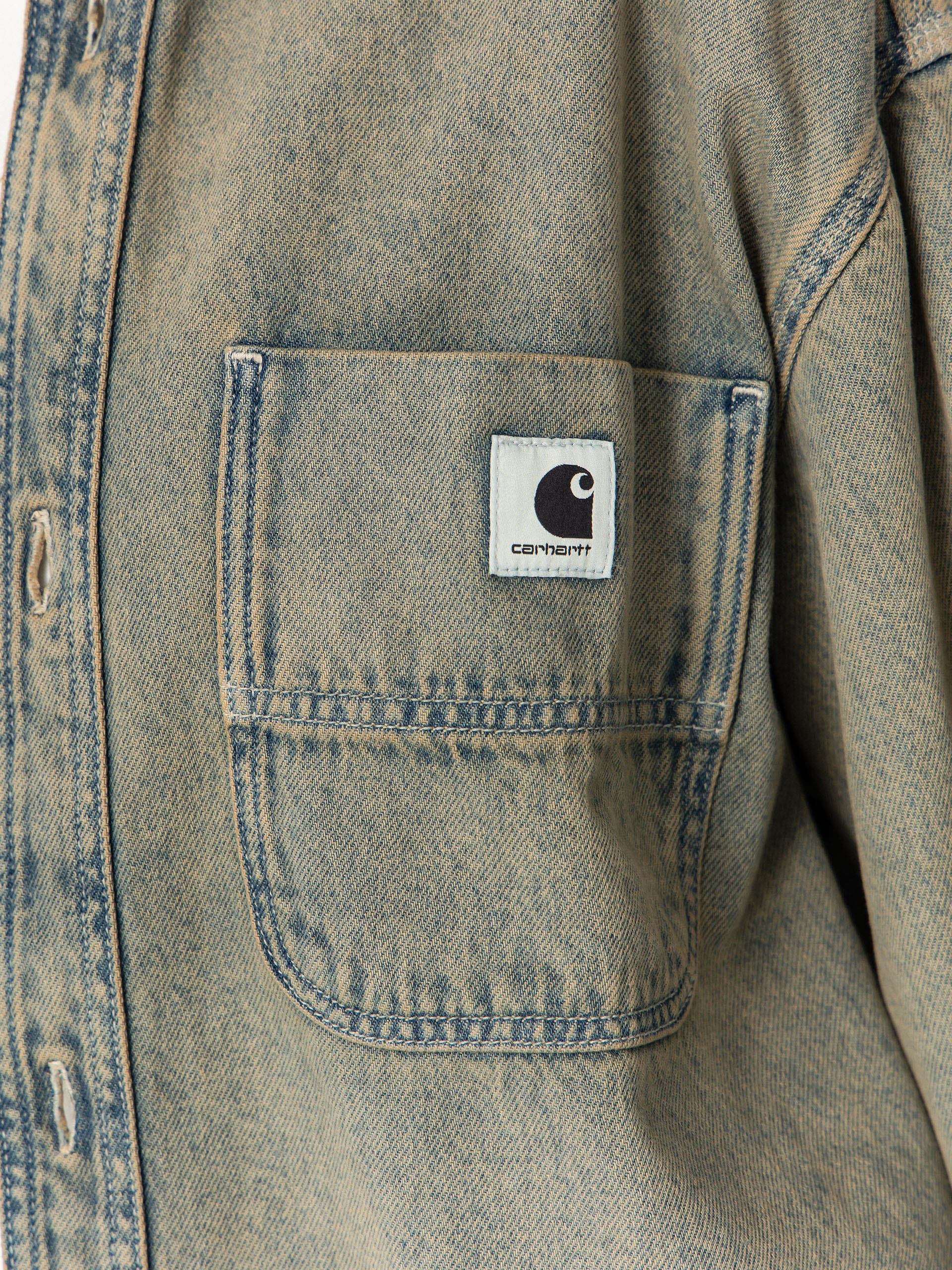 Geacă Carhartt WIP Georgia Wmn (blue/leather/garment dyed)