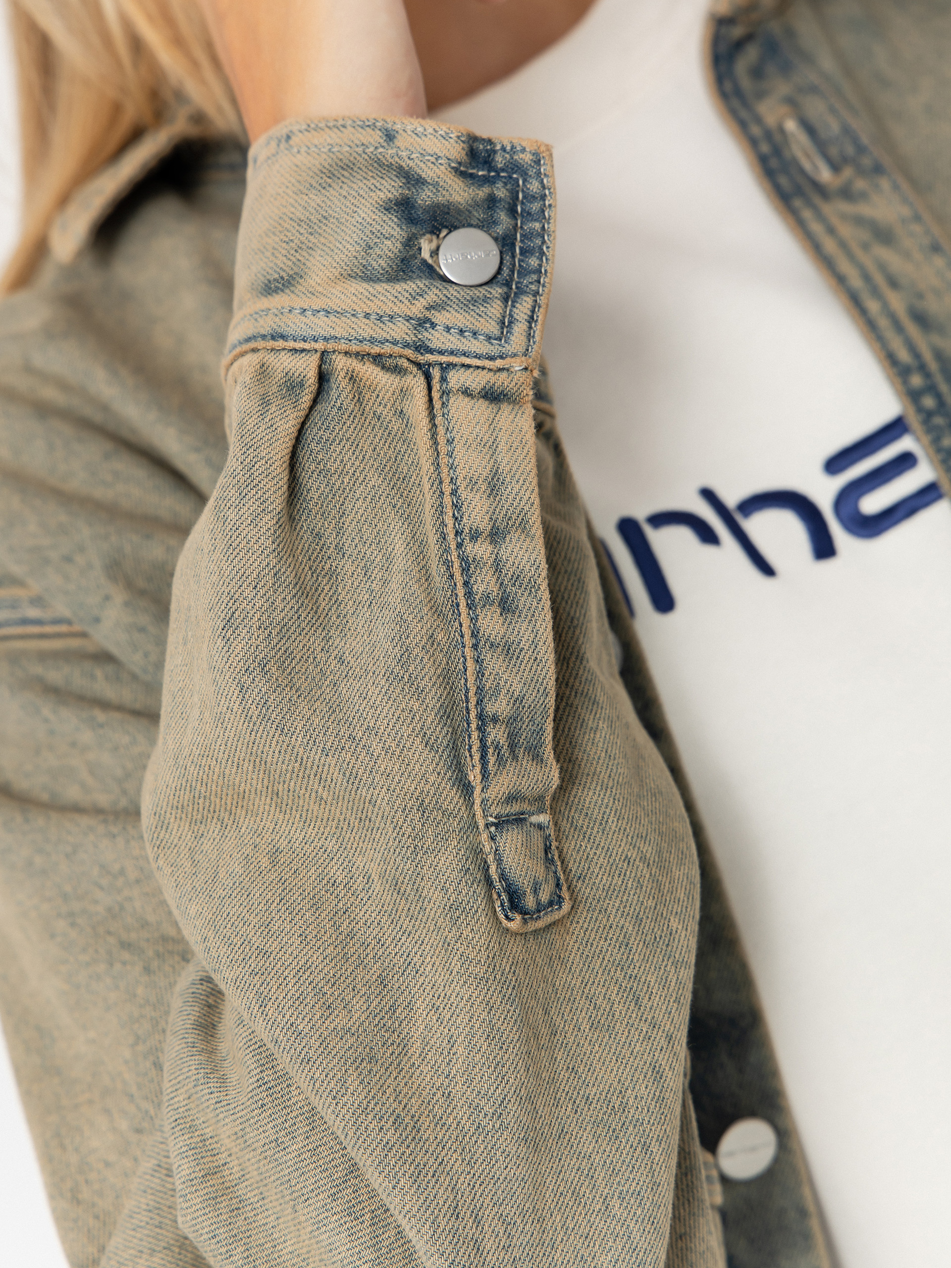 Geacă Carhartt WIP Georgia Wmn (blue/leather/garment dyed)