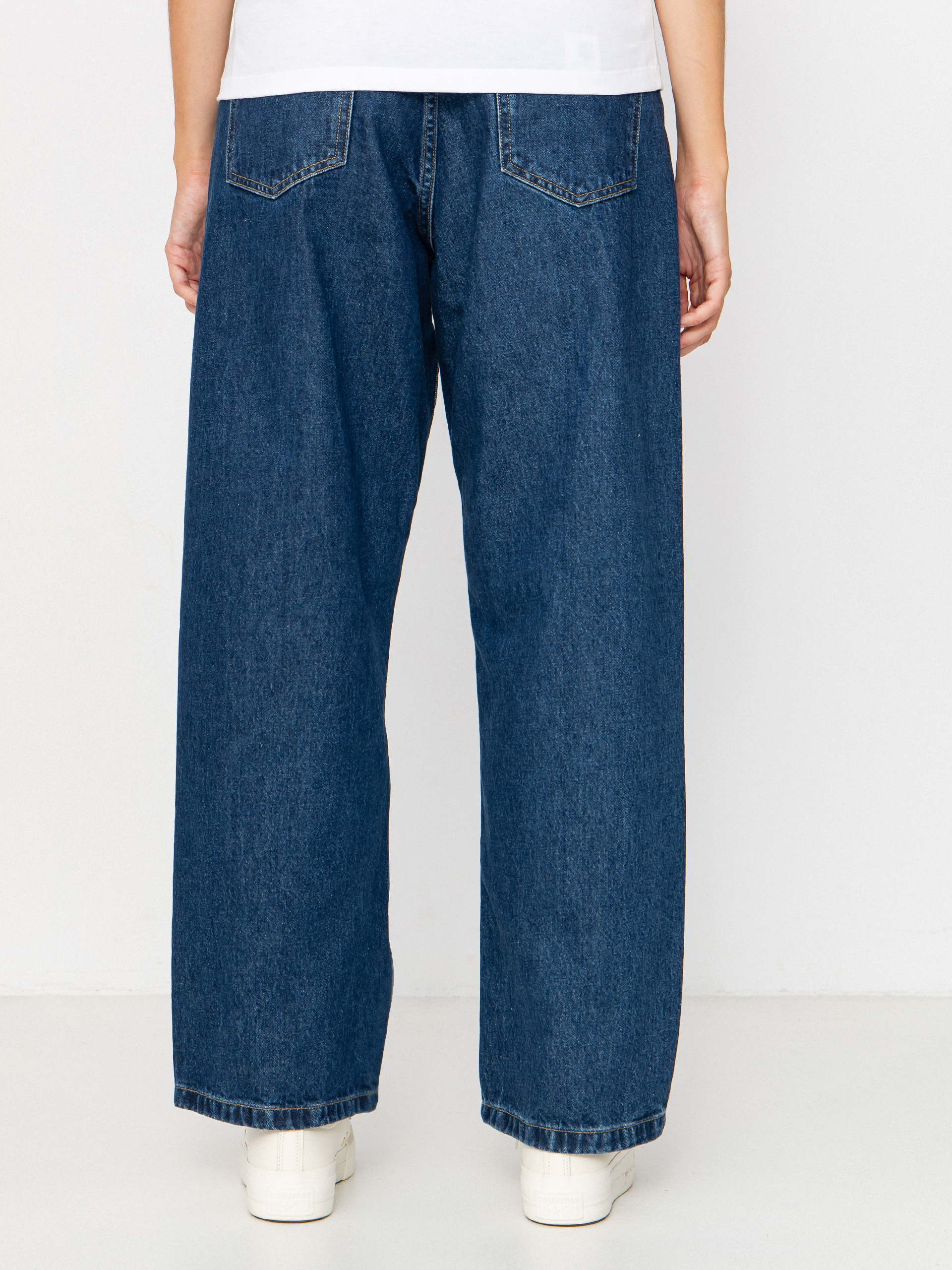 Pantaloni Carhartt WIP Brandon Wmn (blue/stone washed)