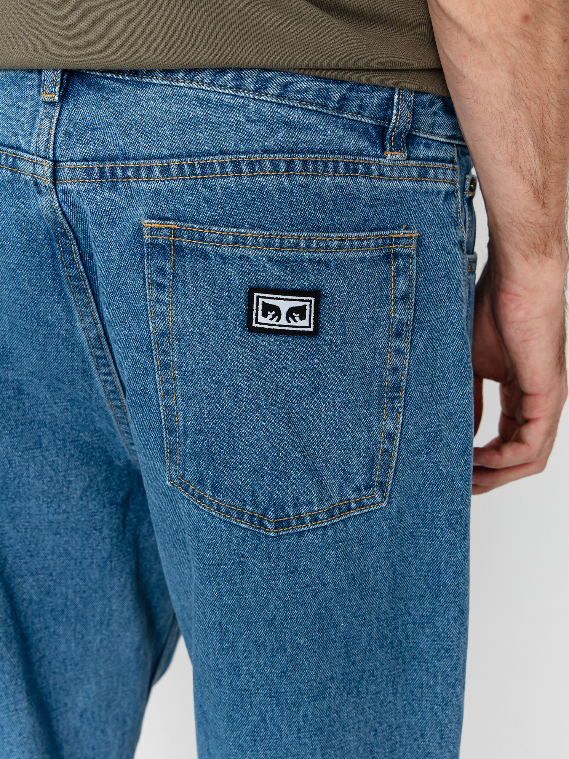 Pantaloni OBEY Hardwork Denim (light indigo)