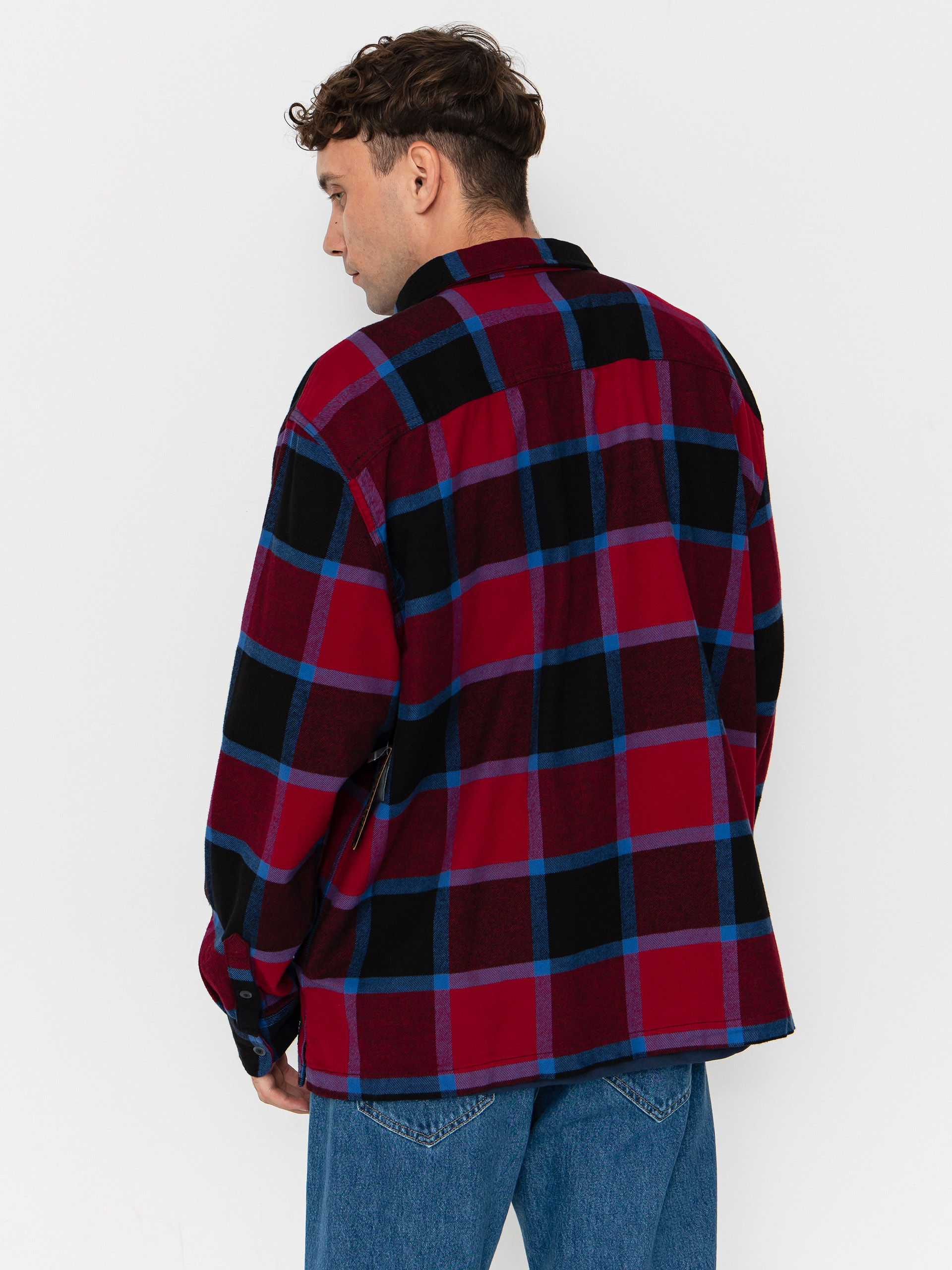 Cămașă Vans Larkspur Plaid Flannel (bordeaux/black)