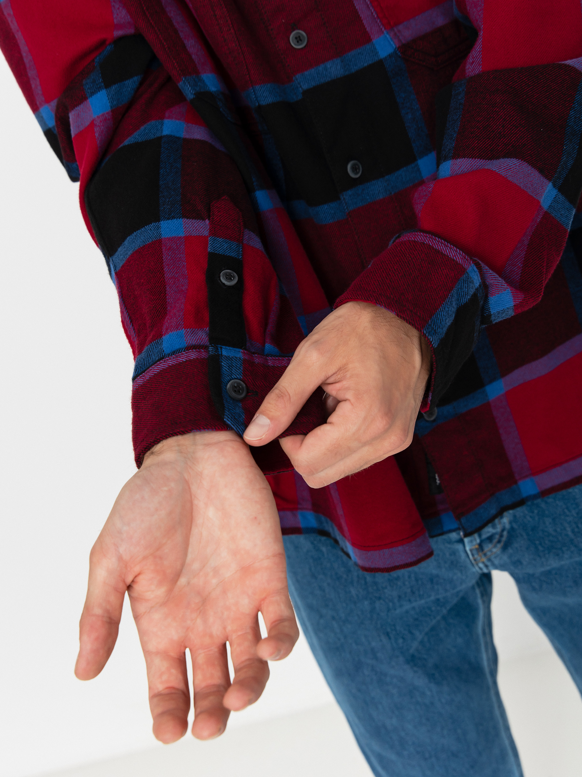 Cămașă Vans Larkspur Plaid Flannel (bordeaux/black)