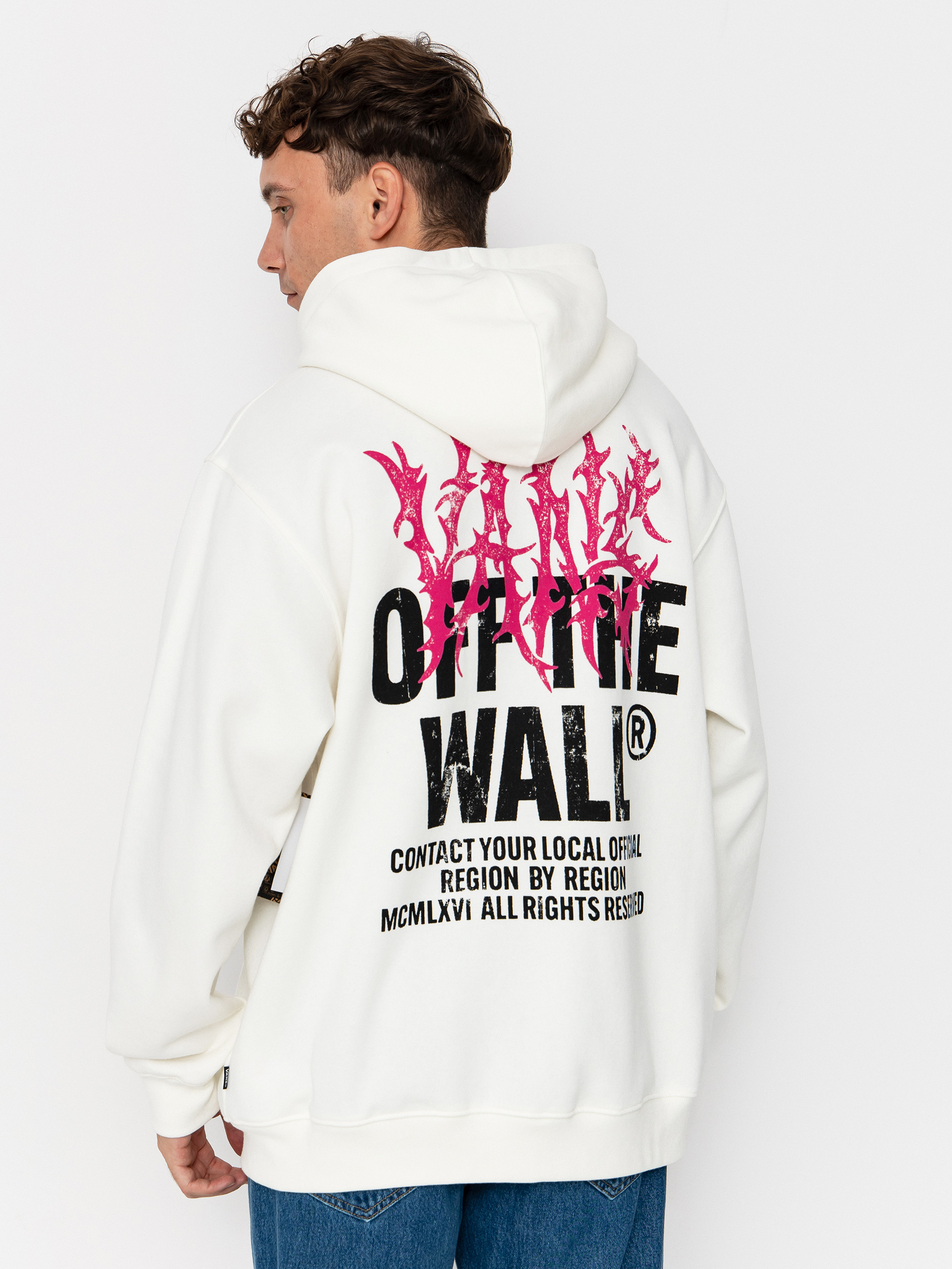 Hanorac Vans Metal Wall Full Zip (mountain essentials marshmallow)
