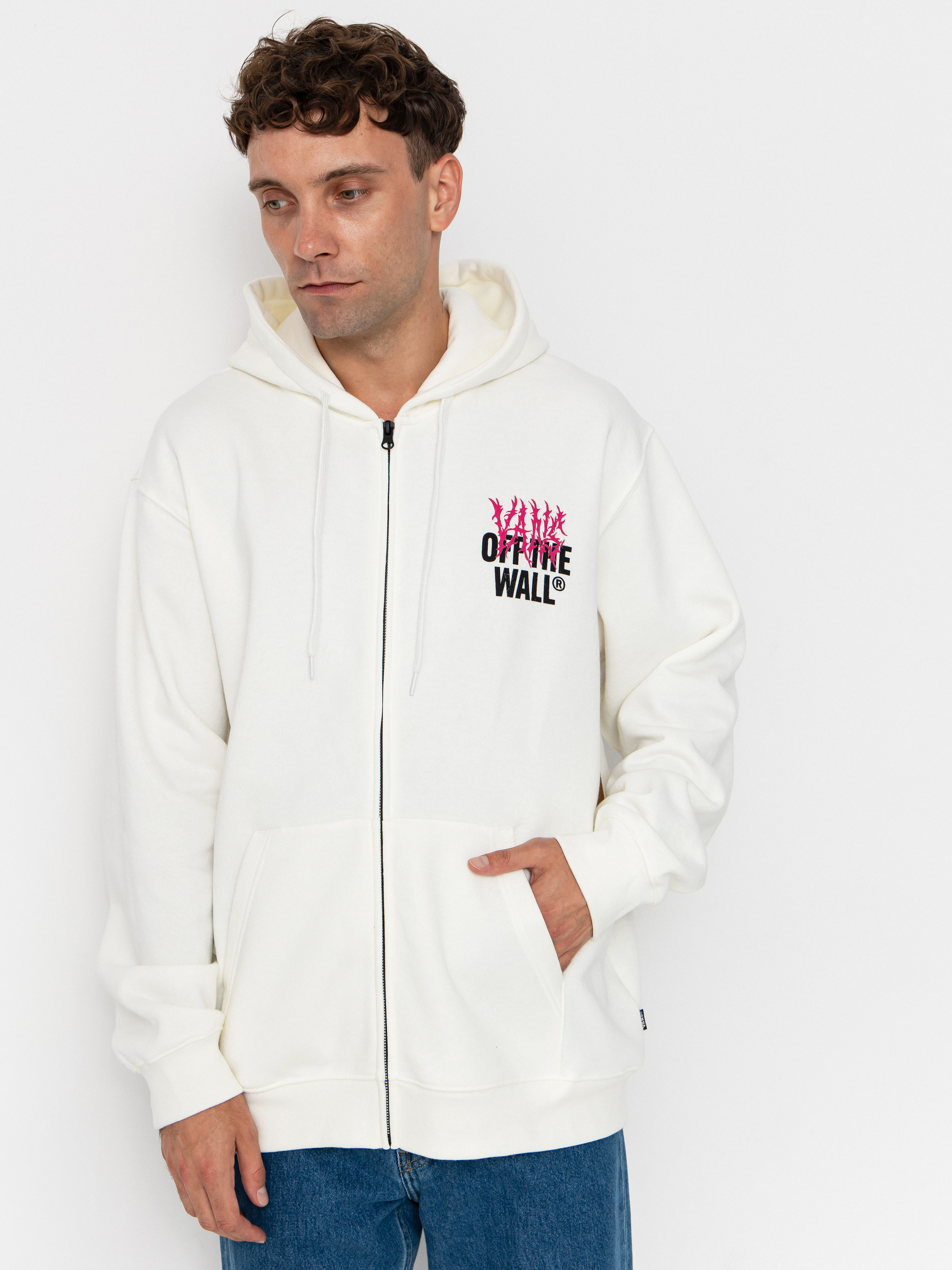 Hanorac Vans Metal Wall Full Zip (mountain essentials marshmallow)