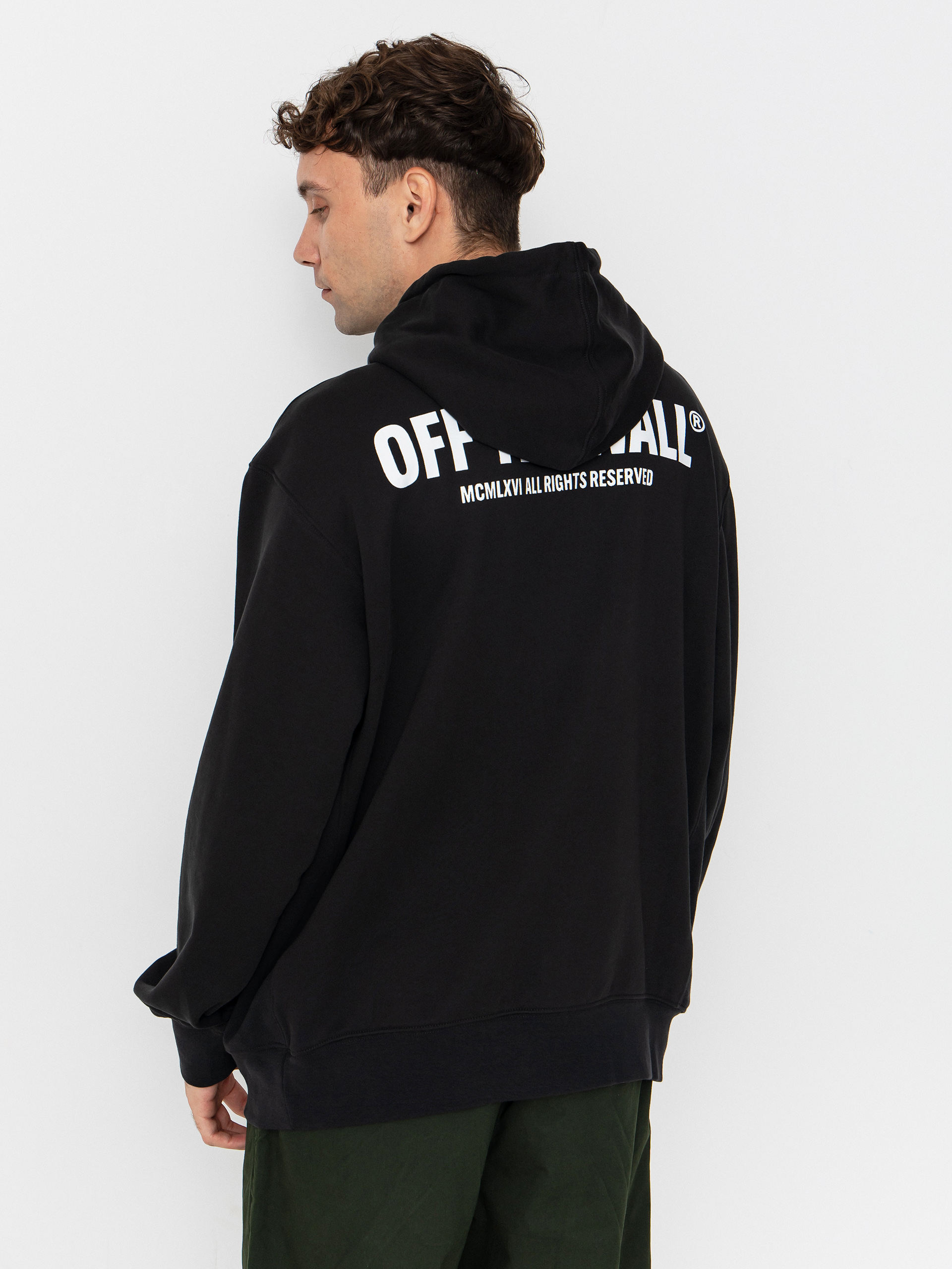 Hanorac cu glugă Vans Original Standards Statement HD (black)