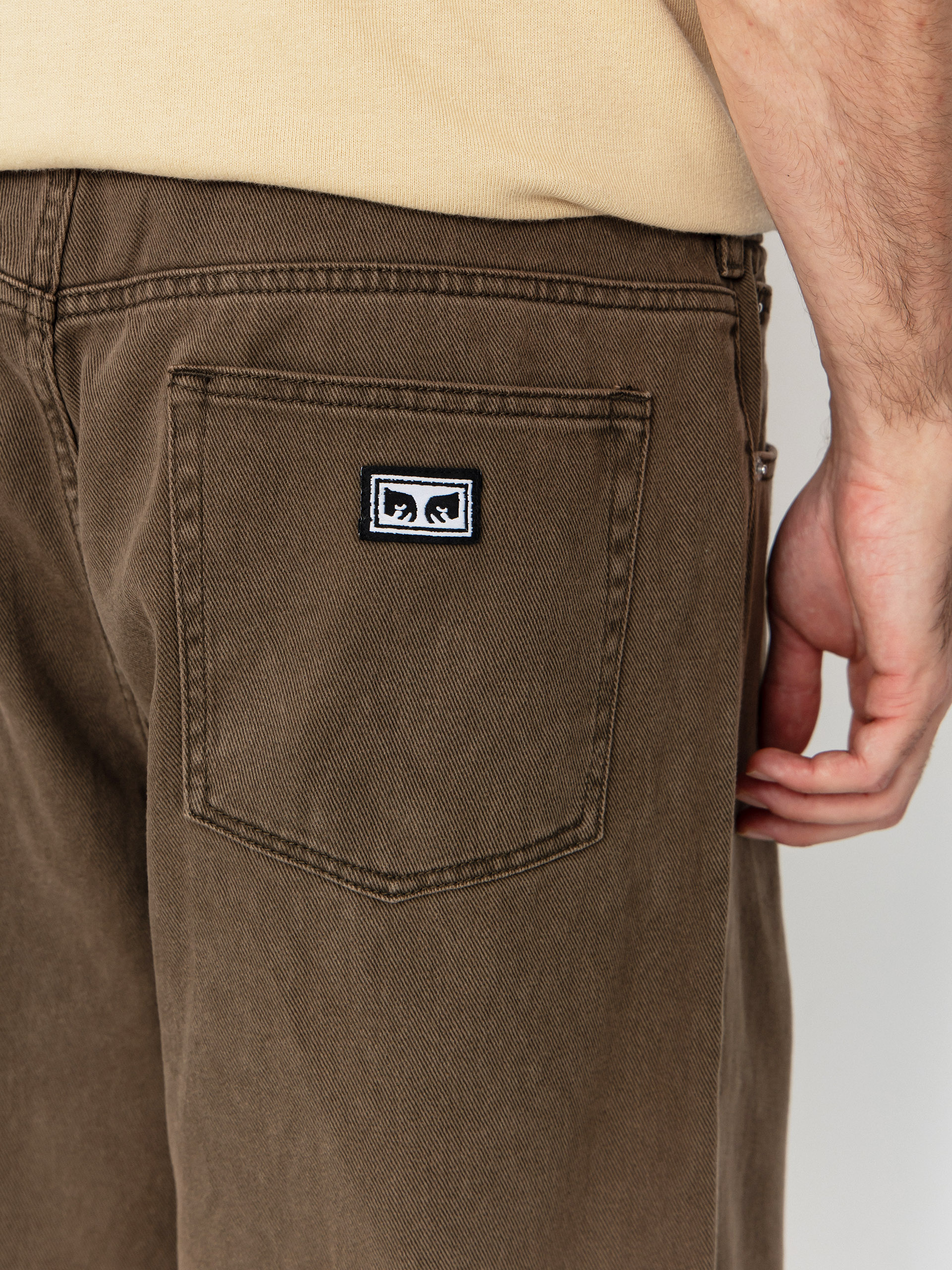 Pantaloni OBEY Bigwig Baggy Denim (wren faded wash)