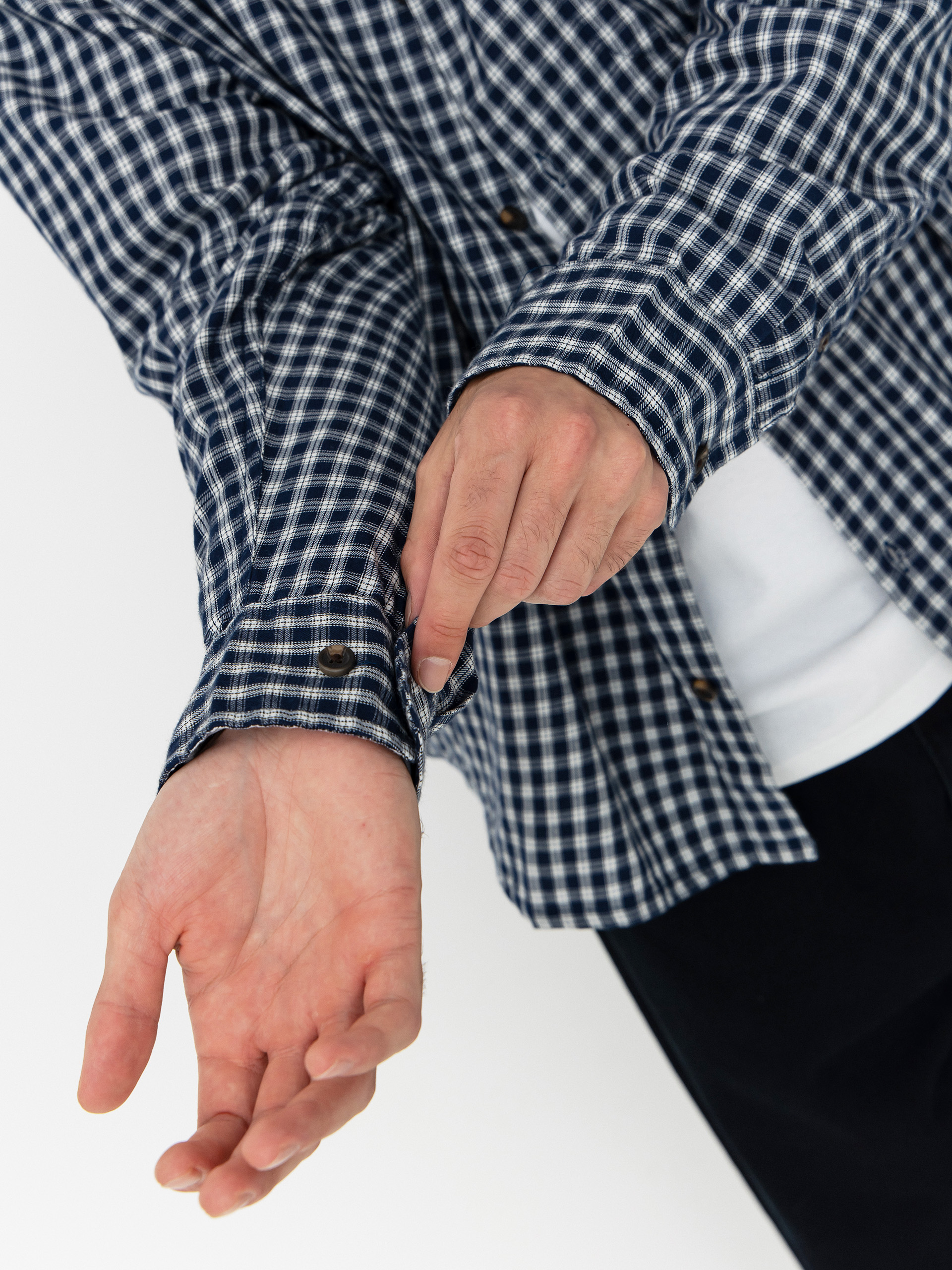 Cămașă OBEY Bigwig Andy Woven (academy navy multi)