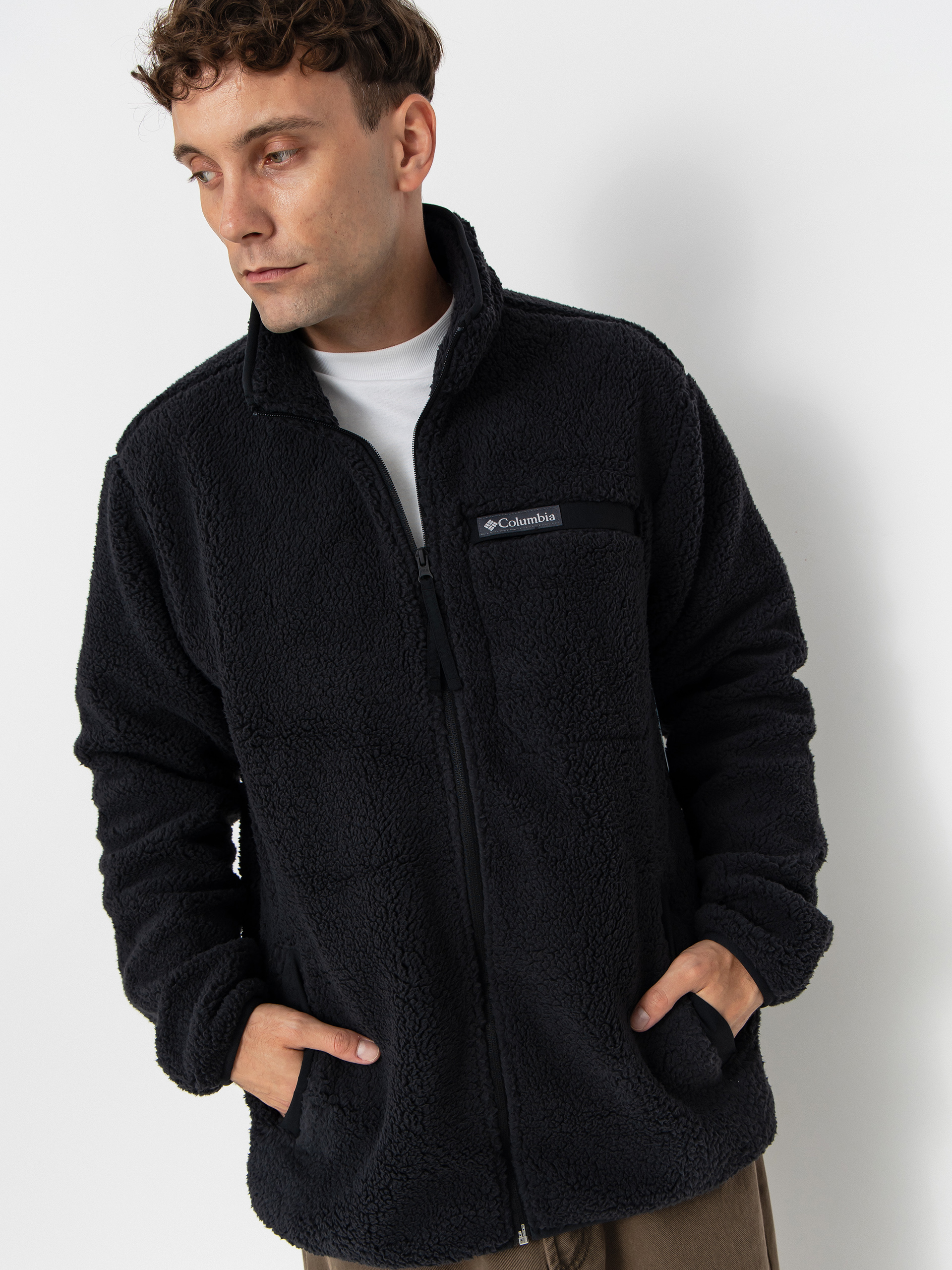 Hanorac din fleece Columbia Rugged Ridge High Pile Full Zip (black)