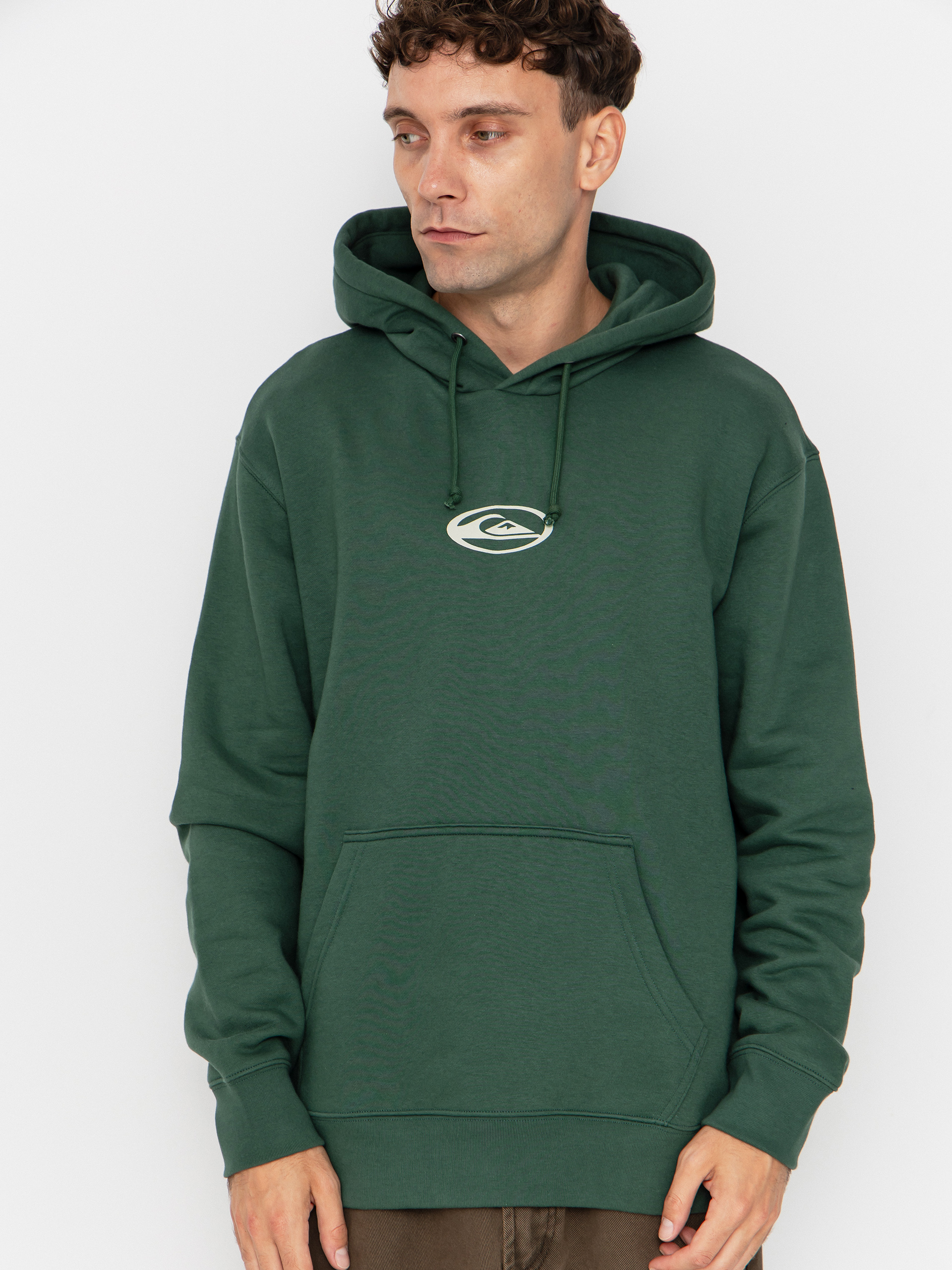 Hanorac cu glugu0103 Quiksilver Salt Water Graphic HD (trekking green)