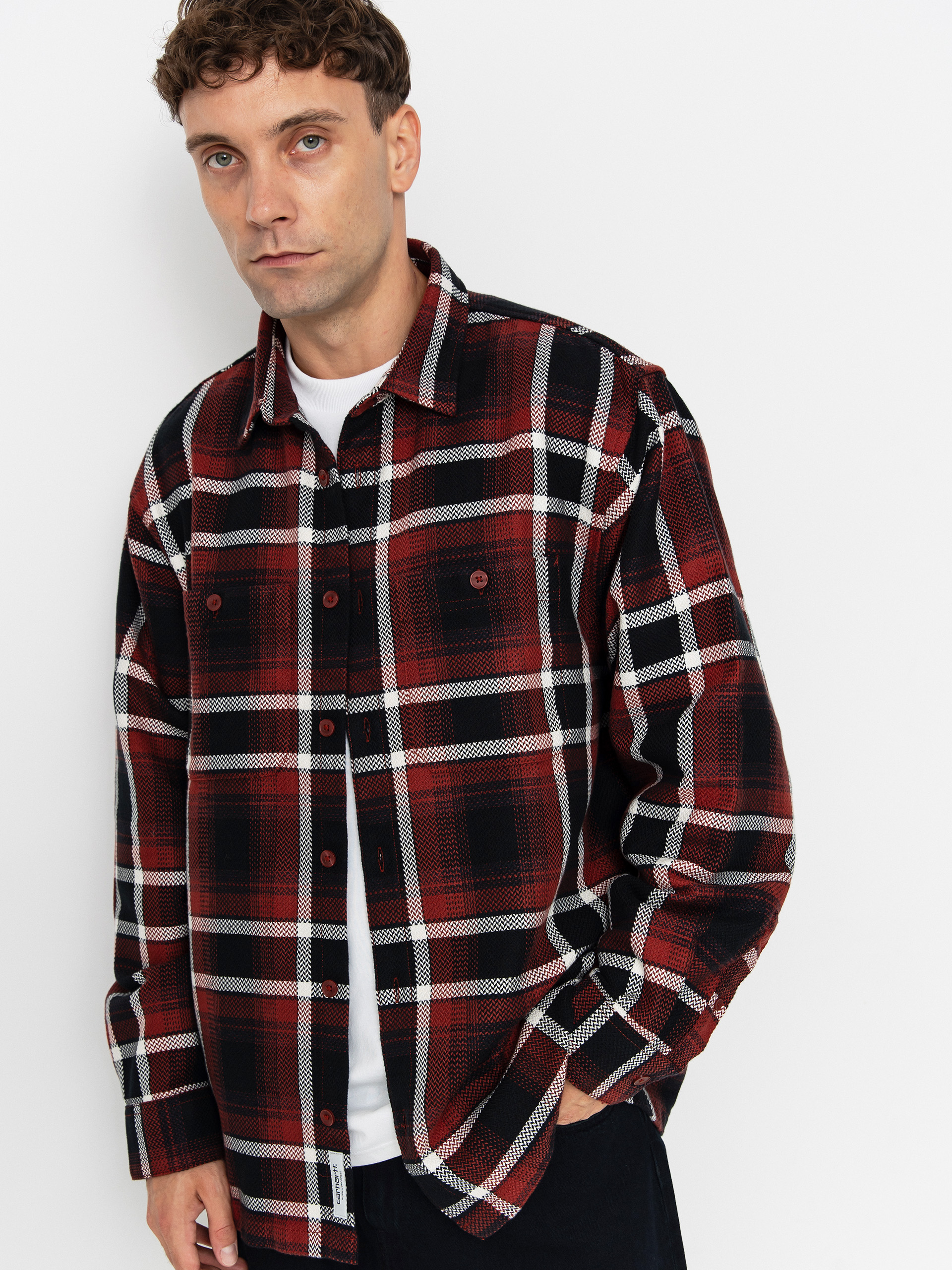 Cămașă Carhartt WIP Vaughn (vaughn check/dark brick)