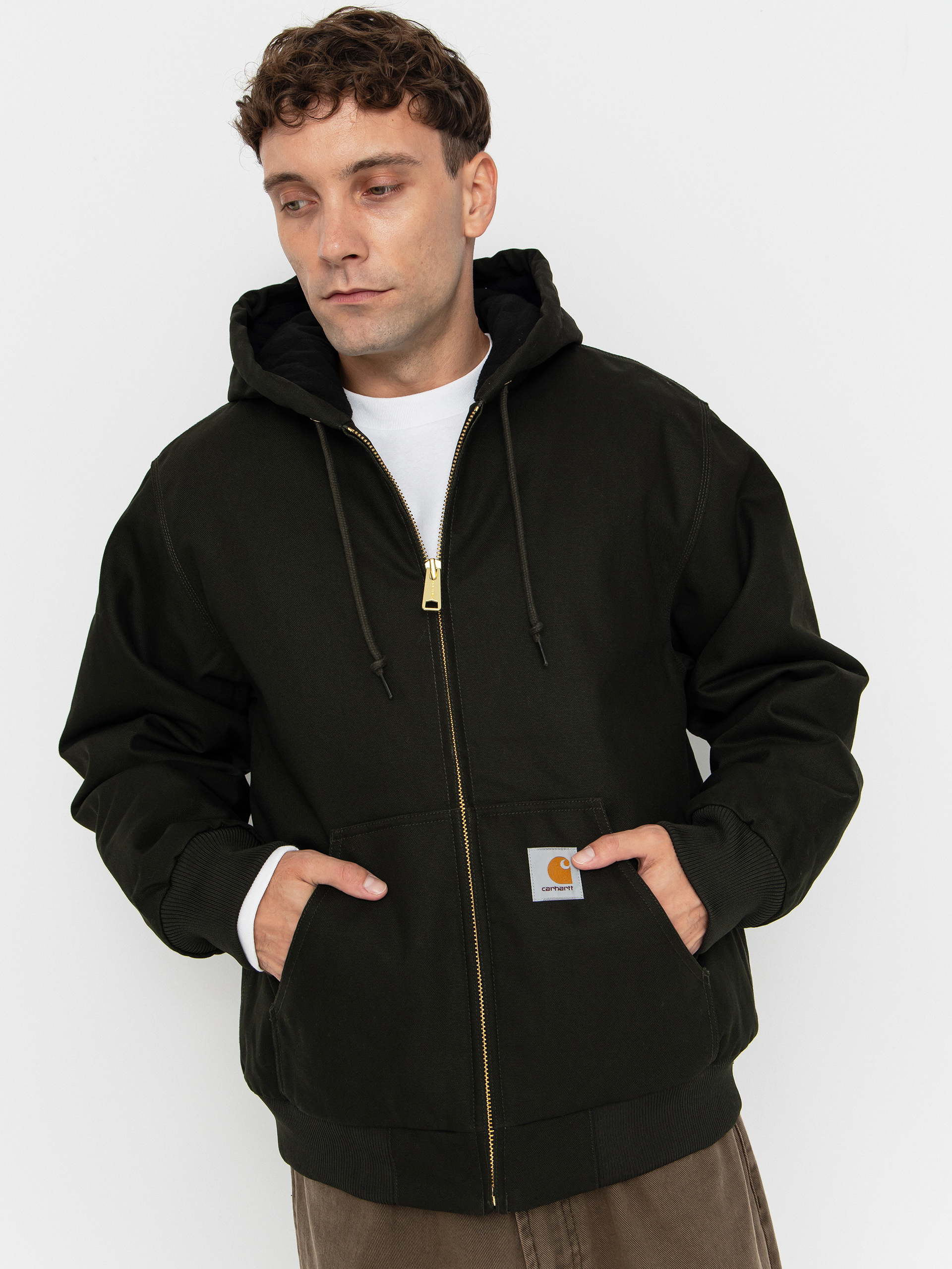 Geacă Carhartt WIP Active (olive/rigid)