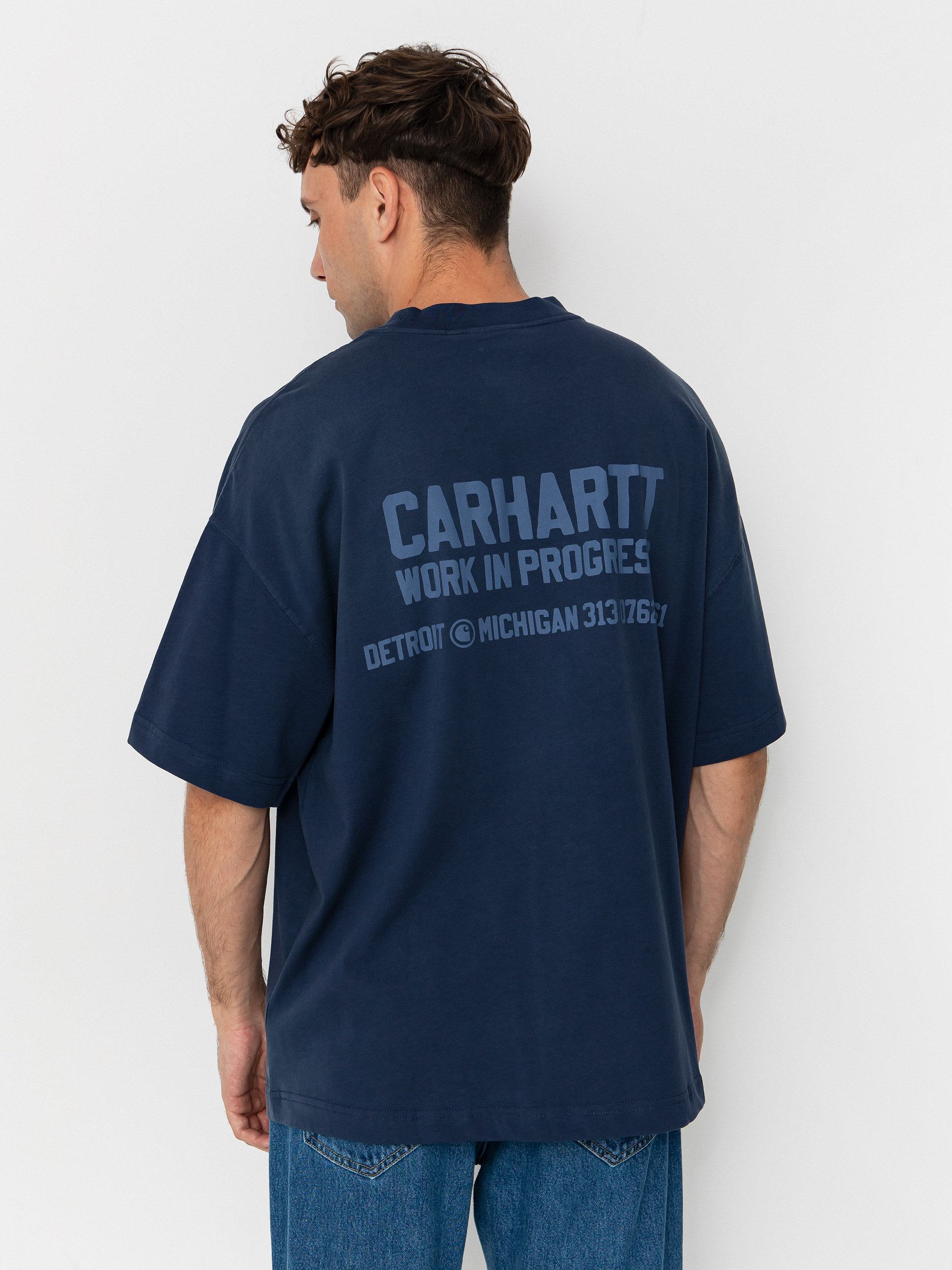 Tricou Carhartt WIP Distance (jupiter/stone dyed)