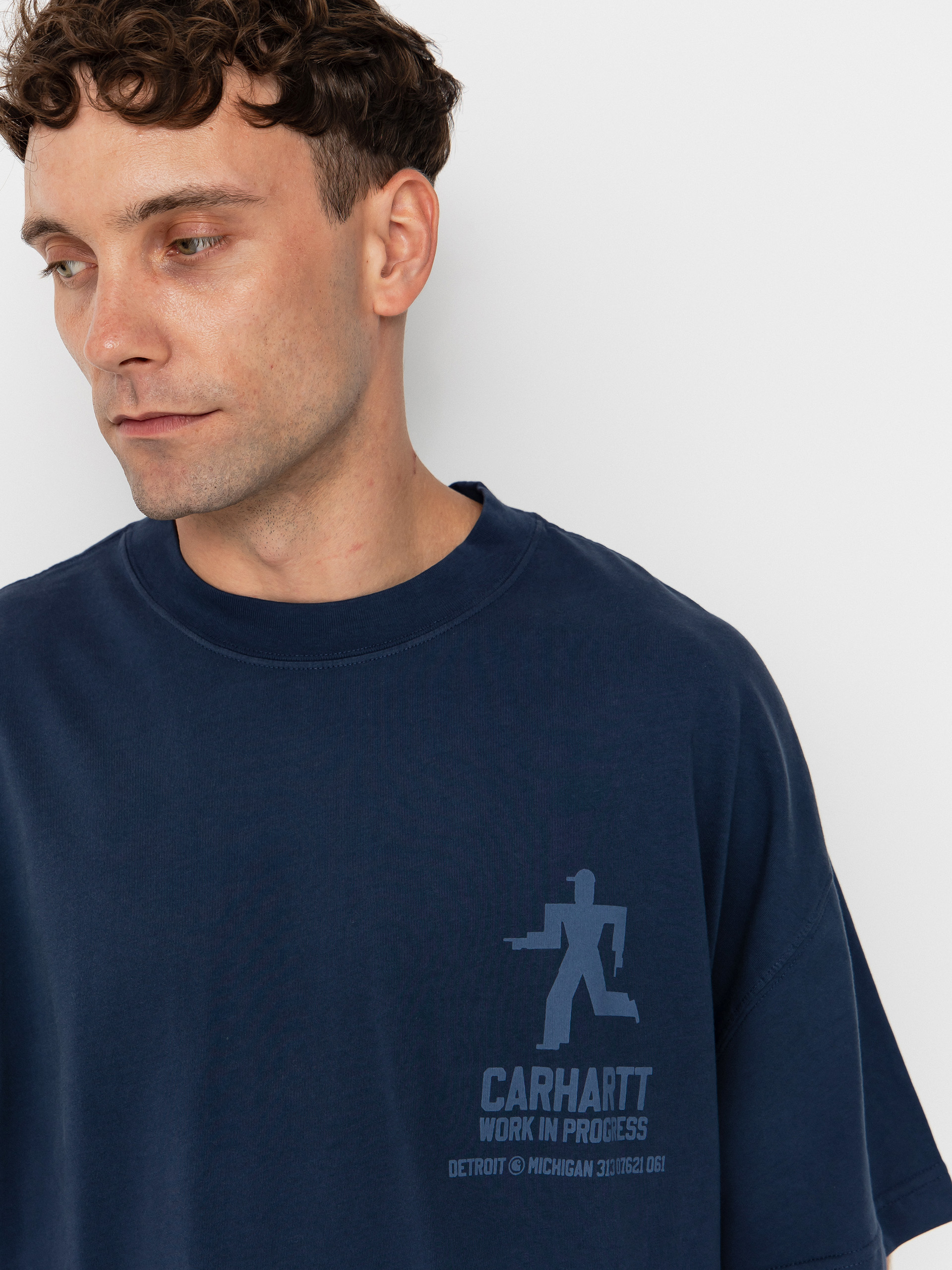 Tricou Carhartt WIP Distance (jupiter/stone dyed)