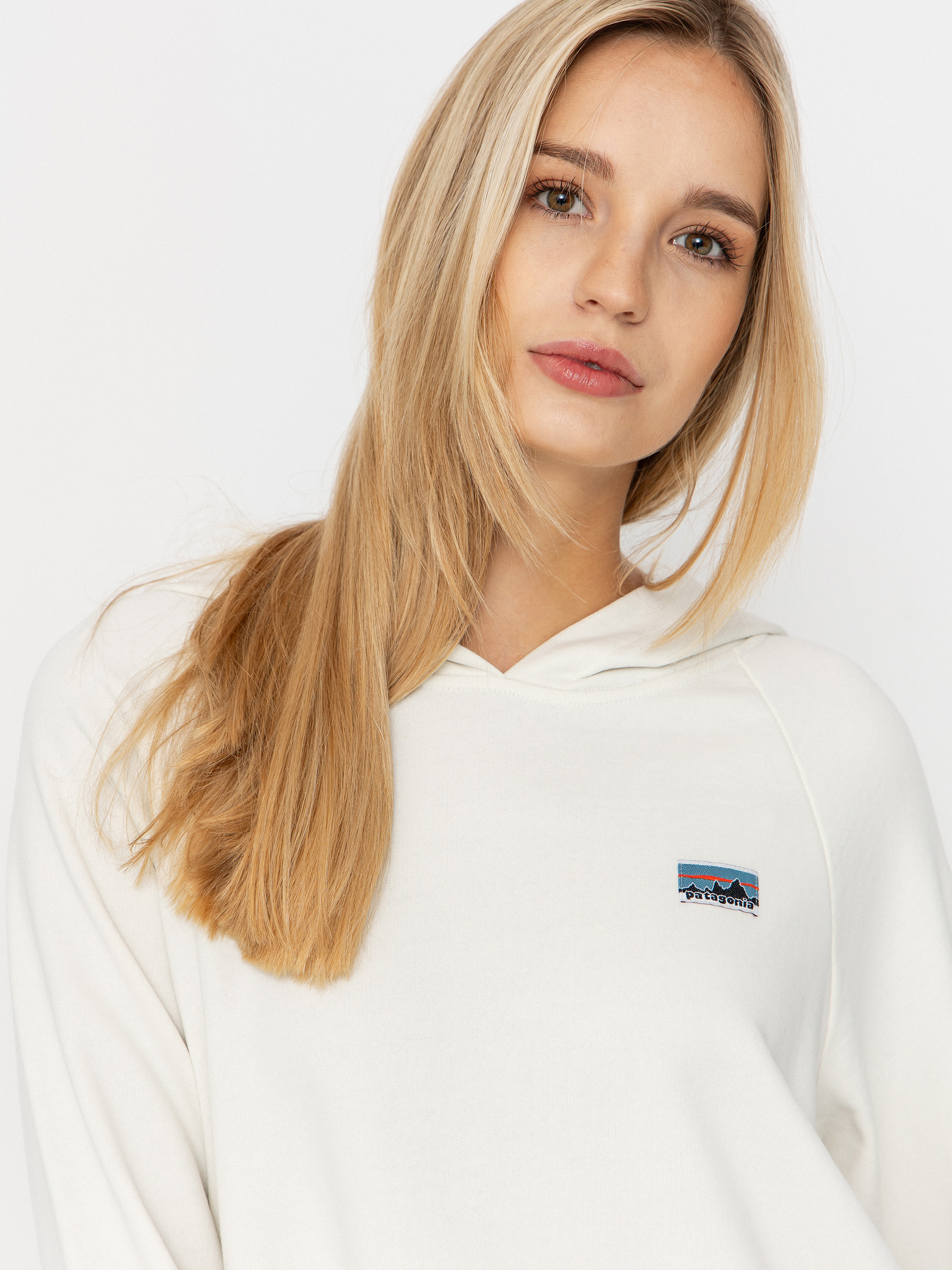 Hanorac cu glugă Patagonia Regenerative Organic Certified Cotton Essential HD Wmn (wool white)