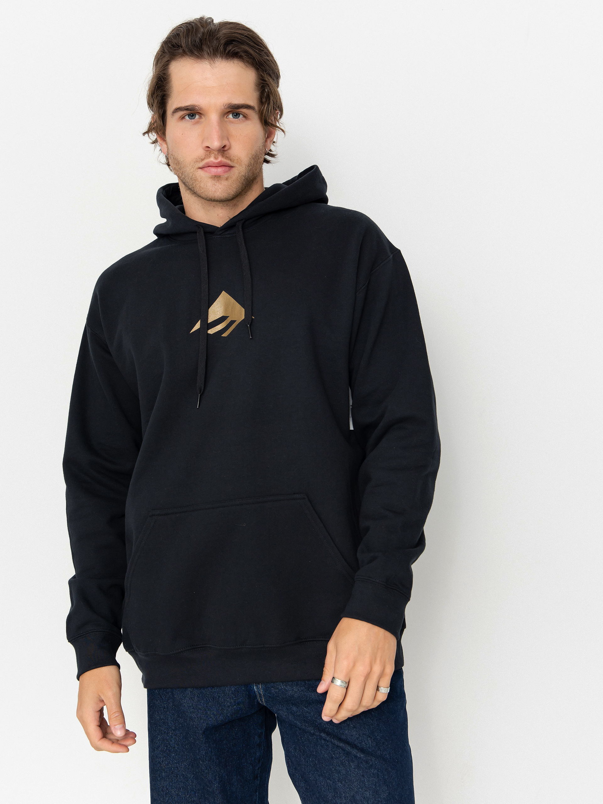 Hanorac cu glugă Emerica Triangle HD (black/gold)