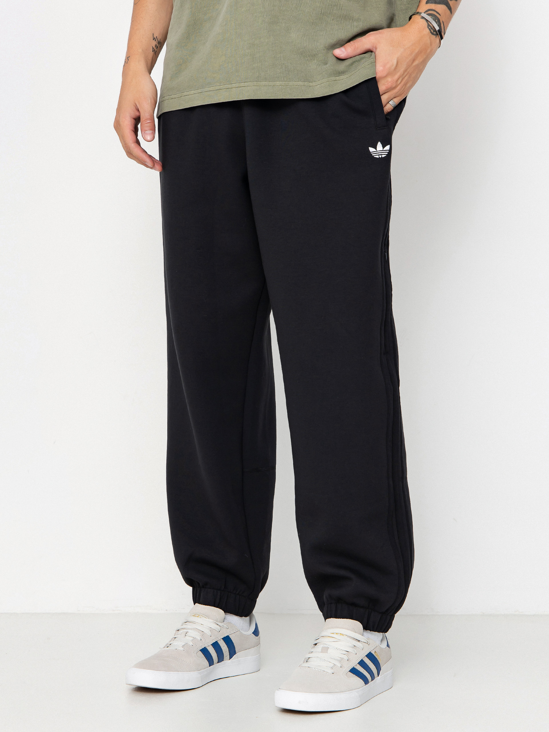 Pantaloni adidas Tech Fleece - negru (black/white)