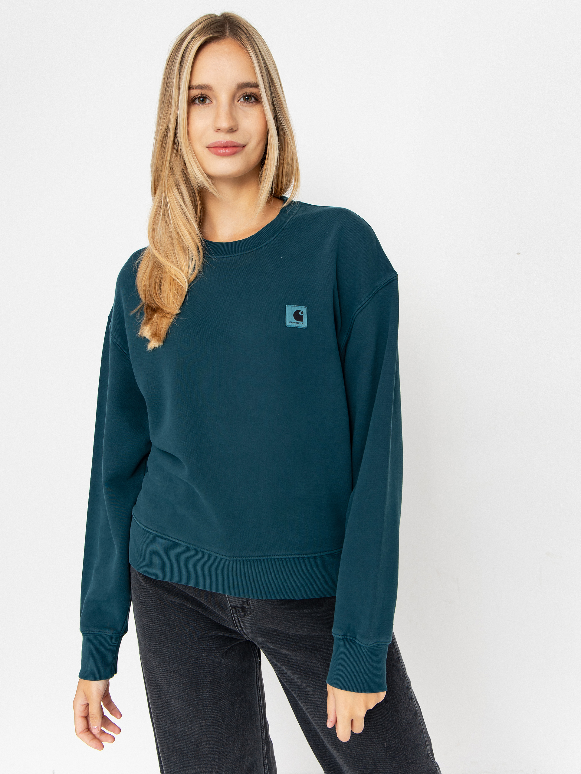 Hanorac Carhartt WIP Nelson Wmn (deep lagoon/garment dyed)