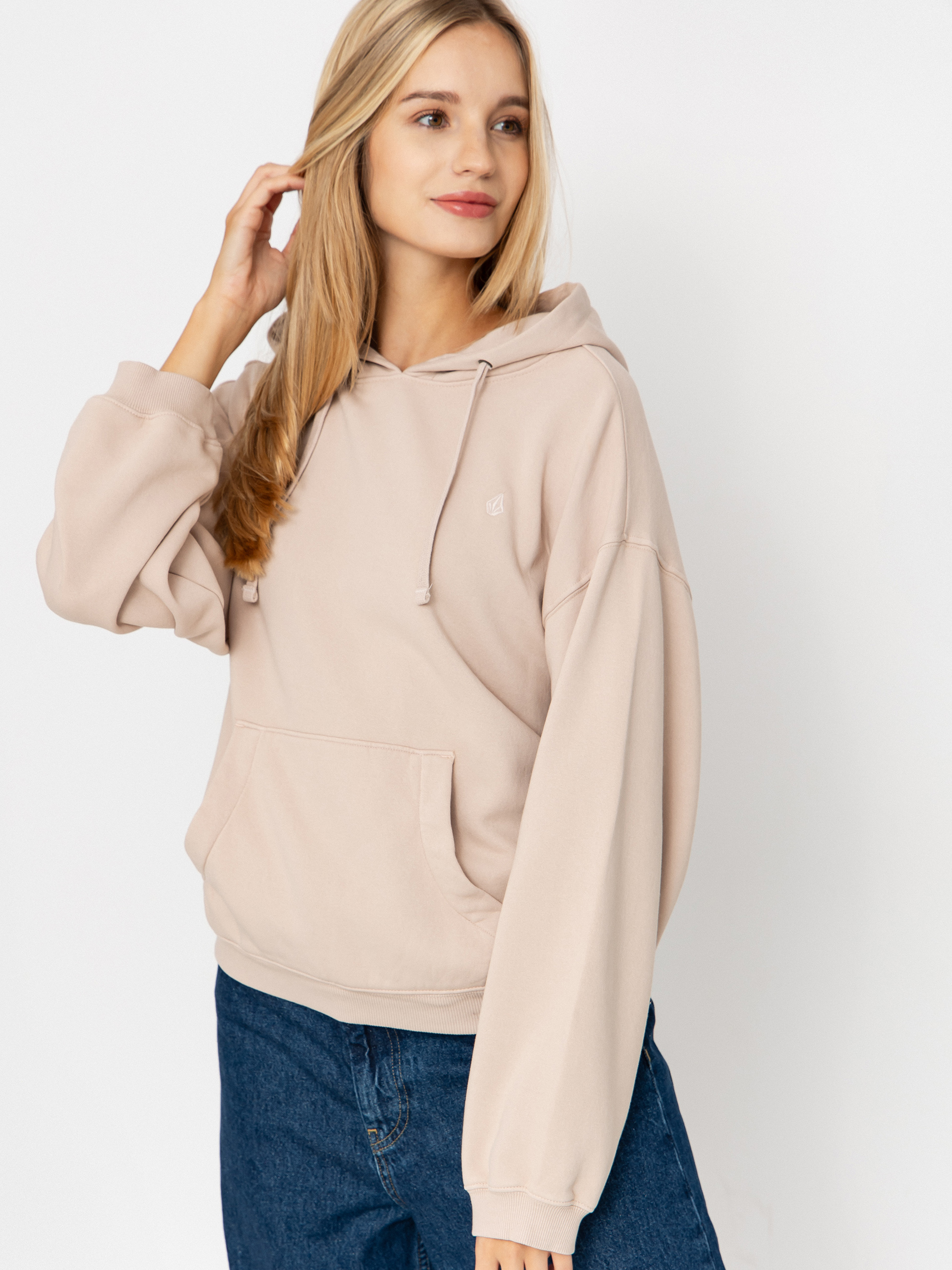 Hanorac cu glugă Volcom Stone Soft HD Wmn (khakiest)