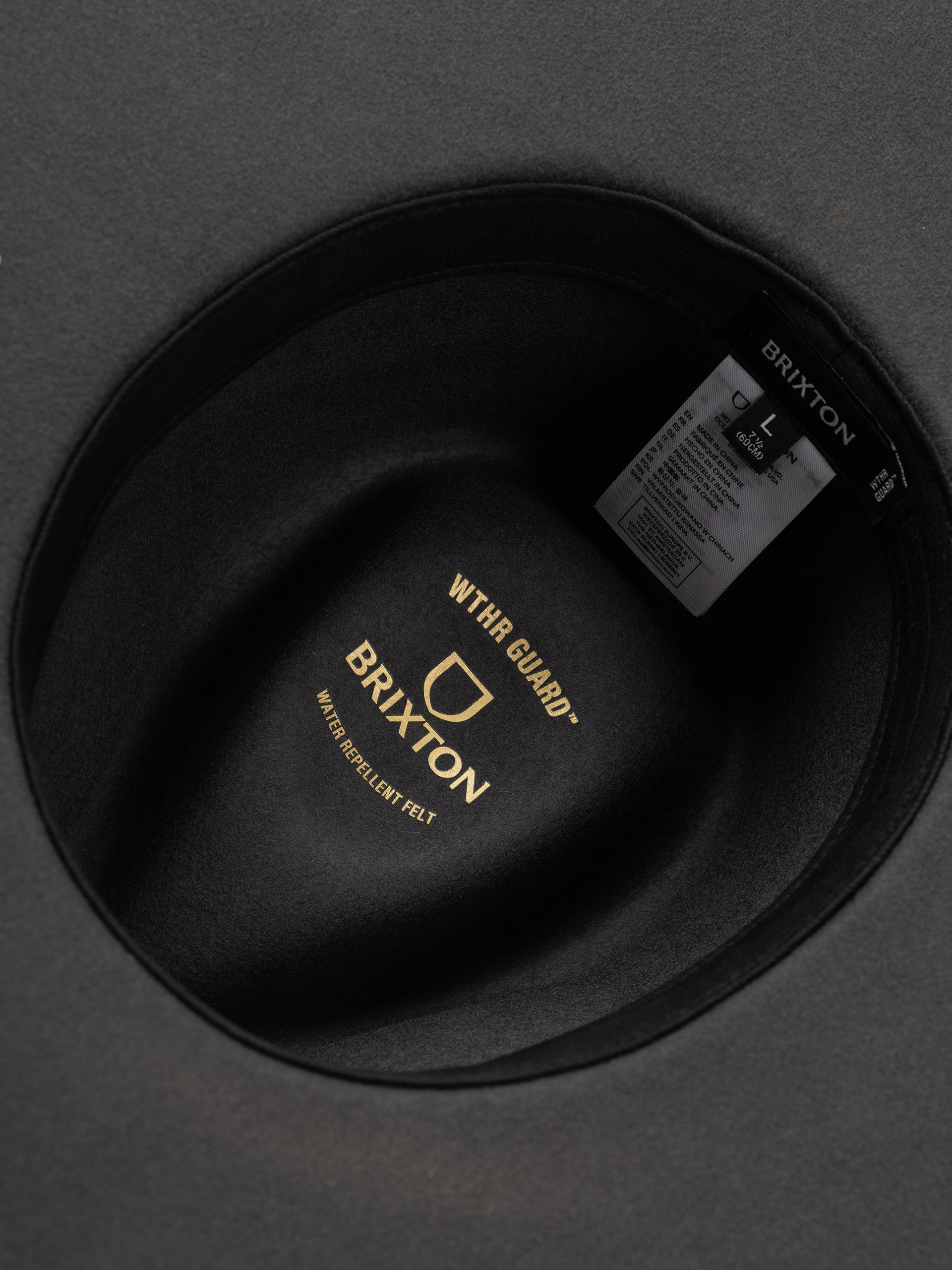 Pălărie Brixton Hawkins Wthr Guard Cowboy Hat (asphalt/brown)