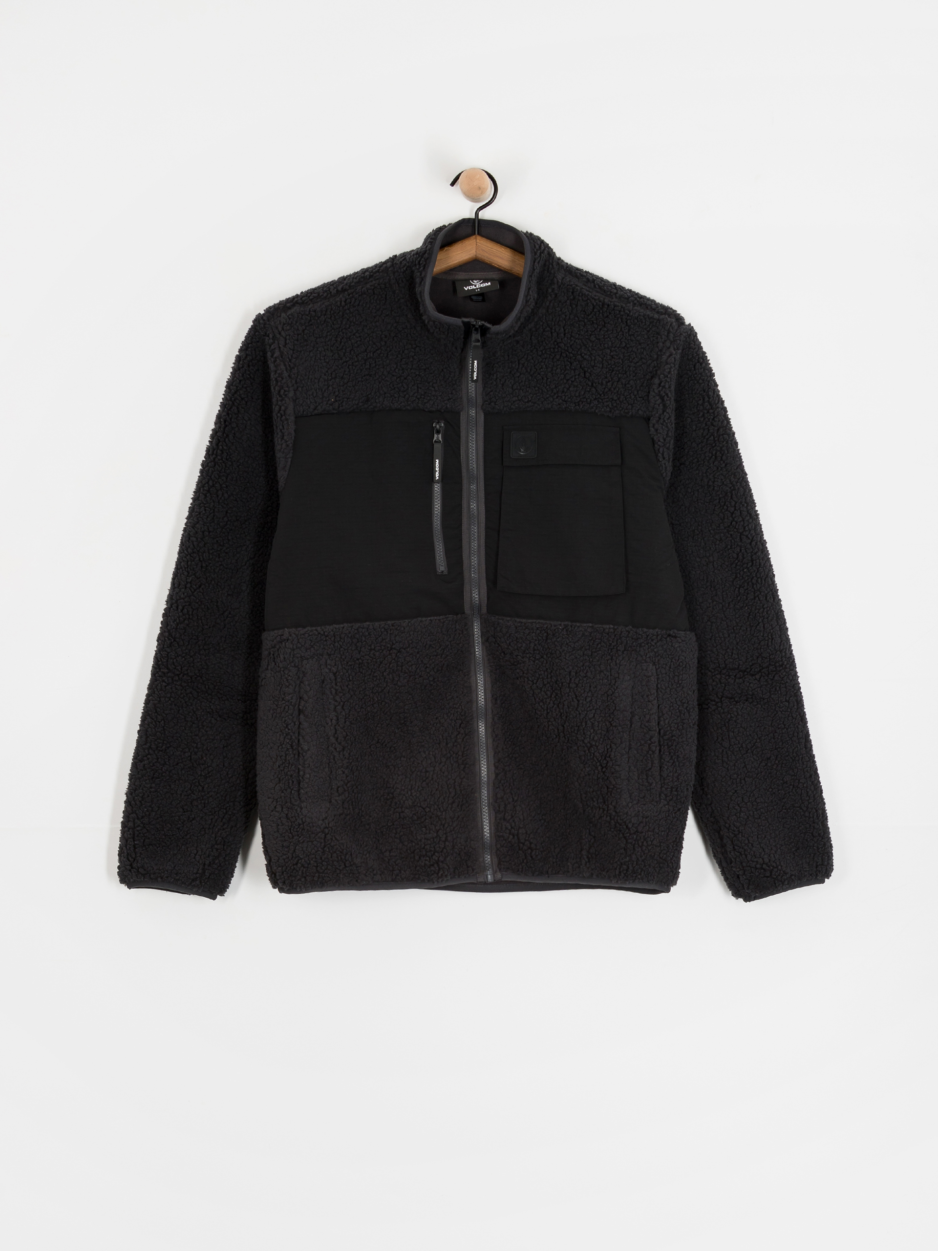 Hanorac cu glugă Volcom Storm Stone ZHD (asphalt black)