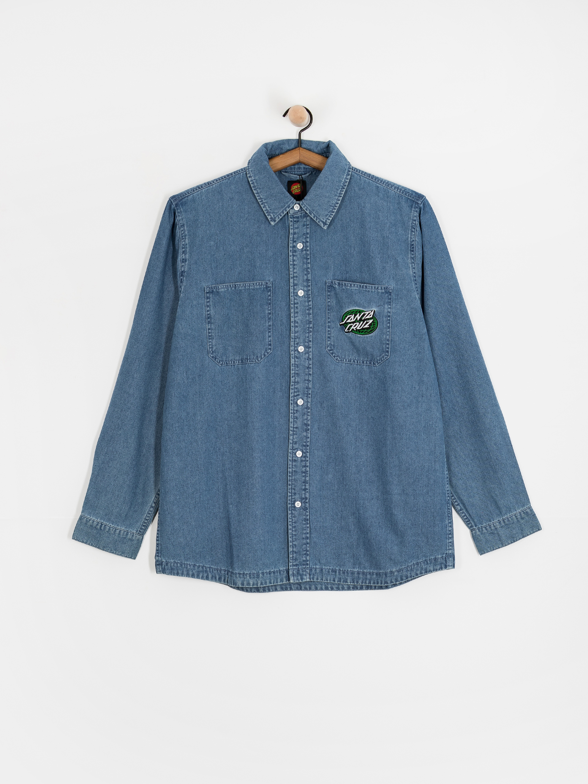 Cămașă Santa Cruz Global Oval Dot (classic blue)