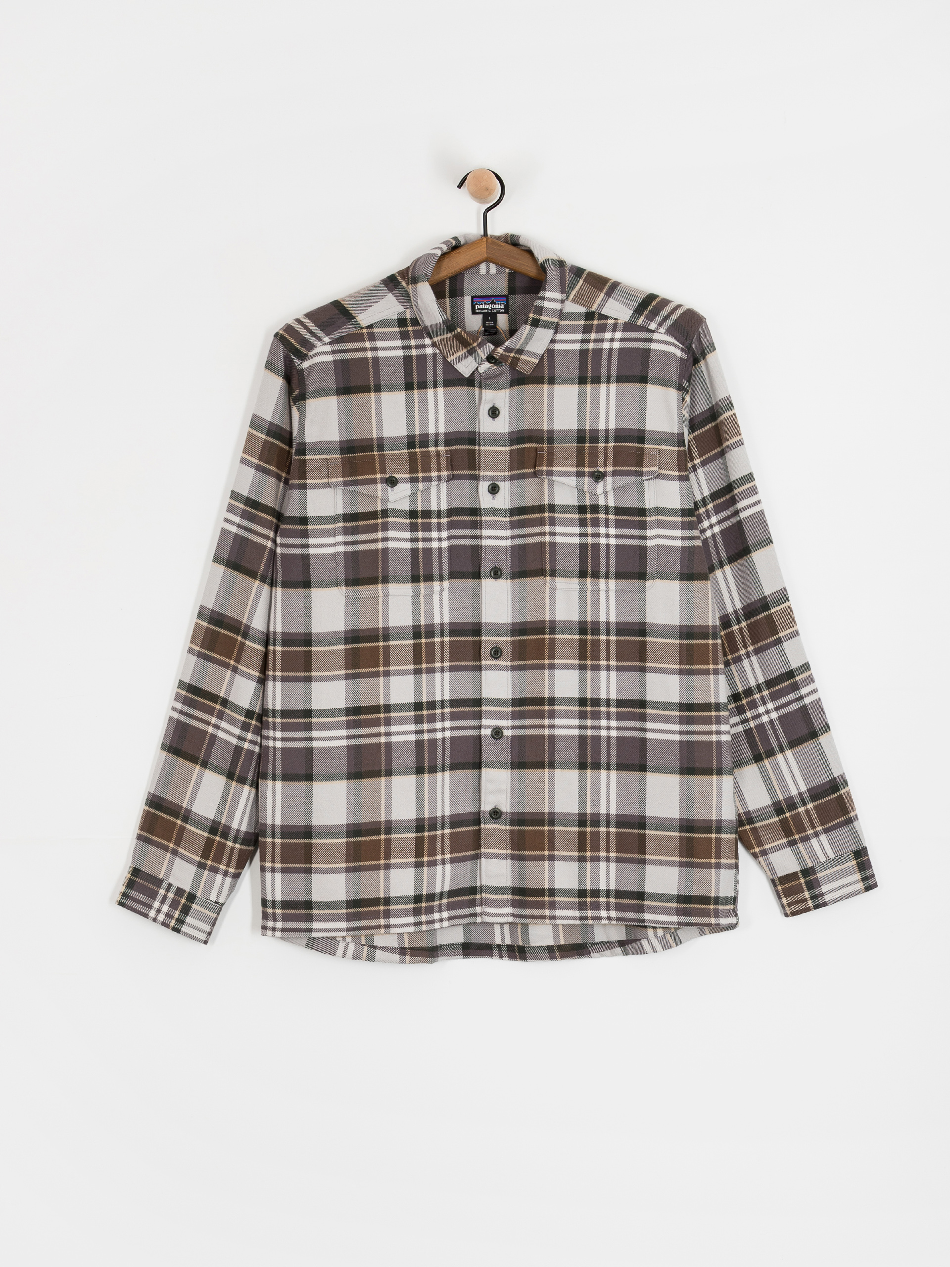 Cămașă Patagonia Fjord Flannel (blizzard salt grey)