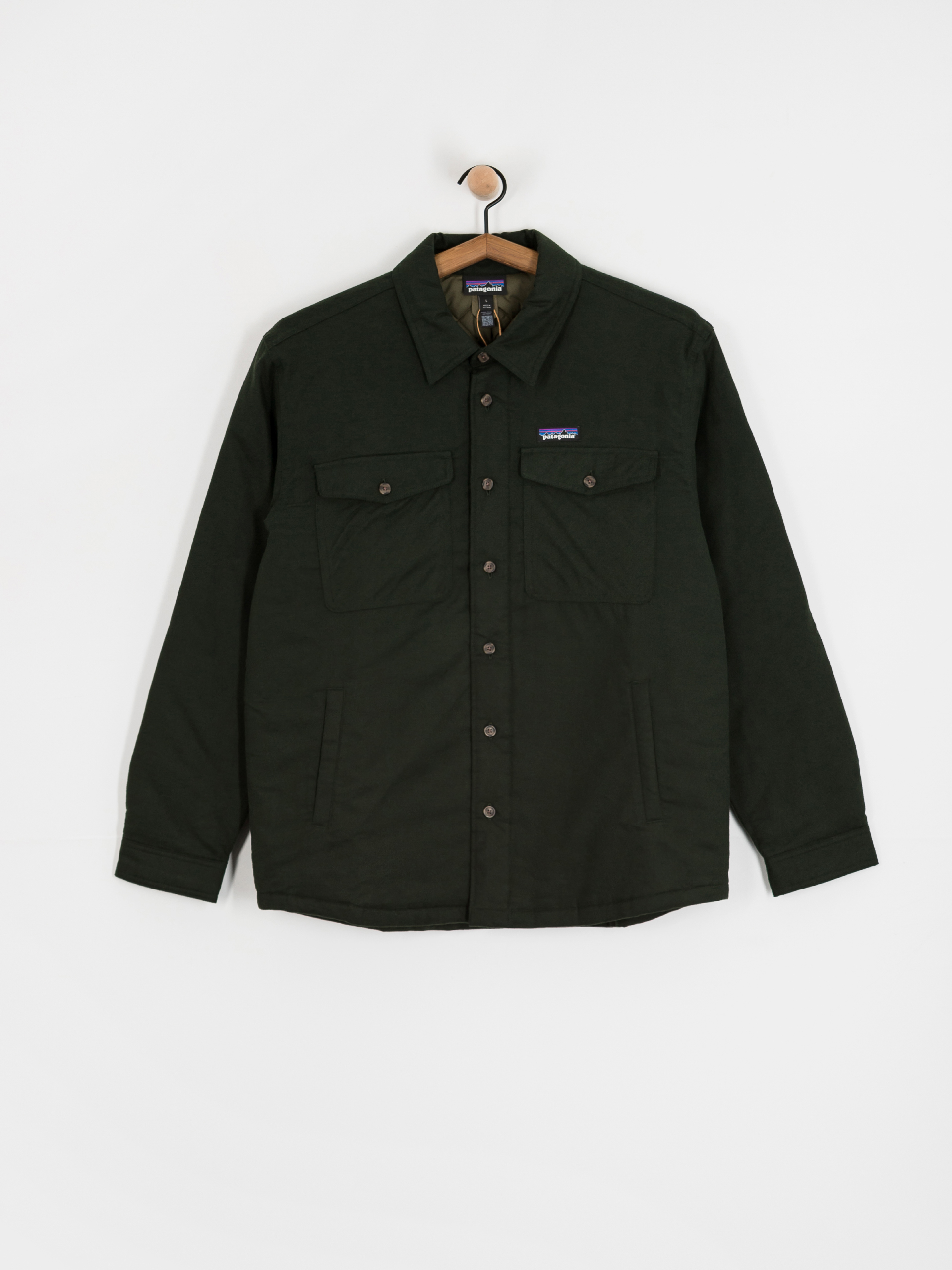 Cămașă Patagonia LW Insulated Fjord Flannel (old growth green)