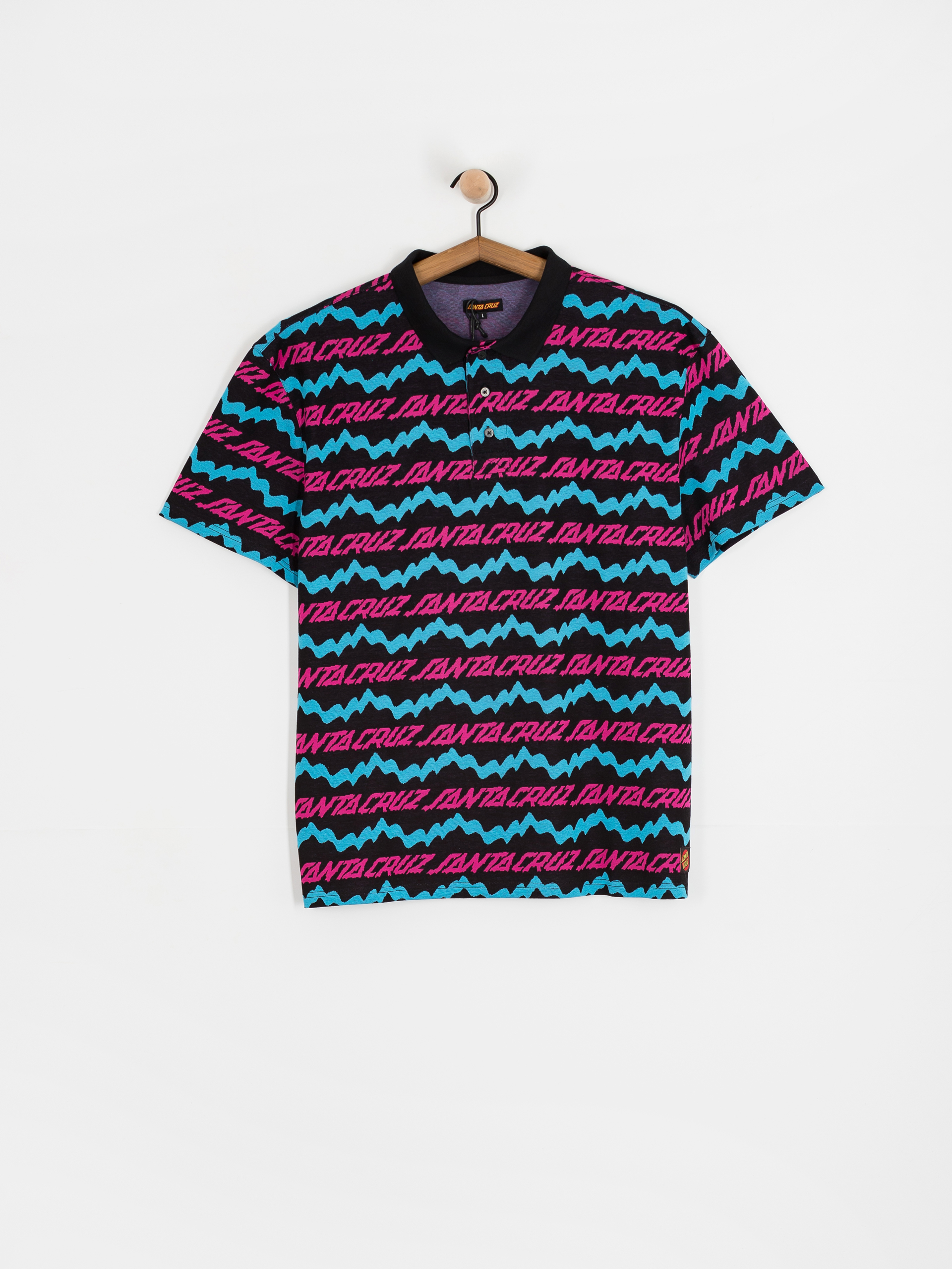 Tricou Santa Cruz Slime Drip Polo (black)