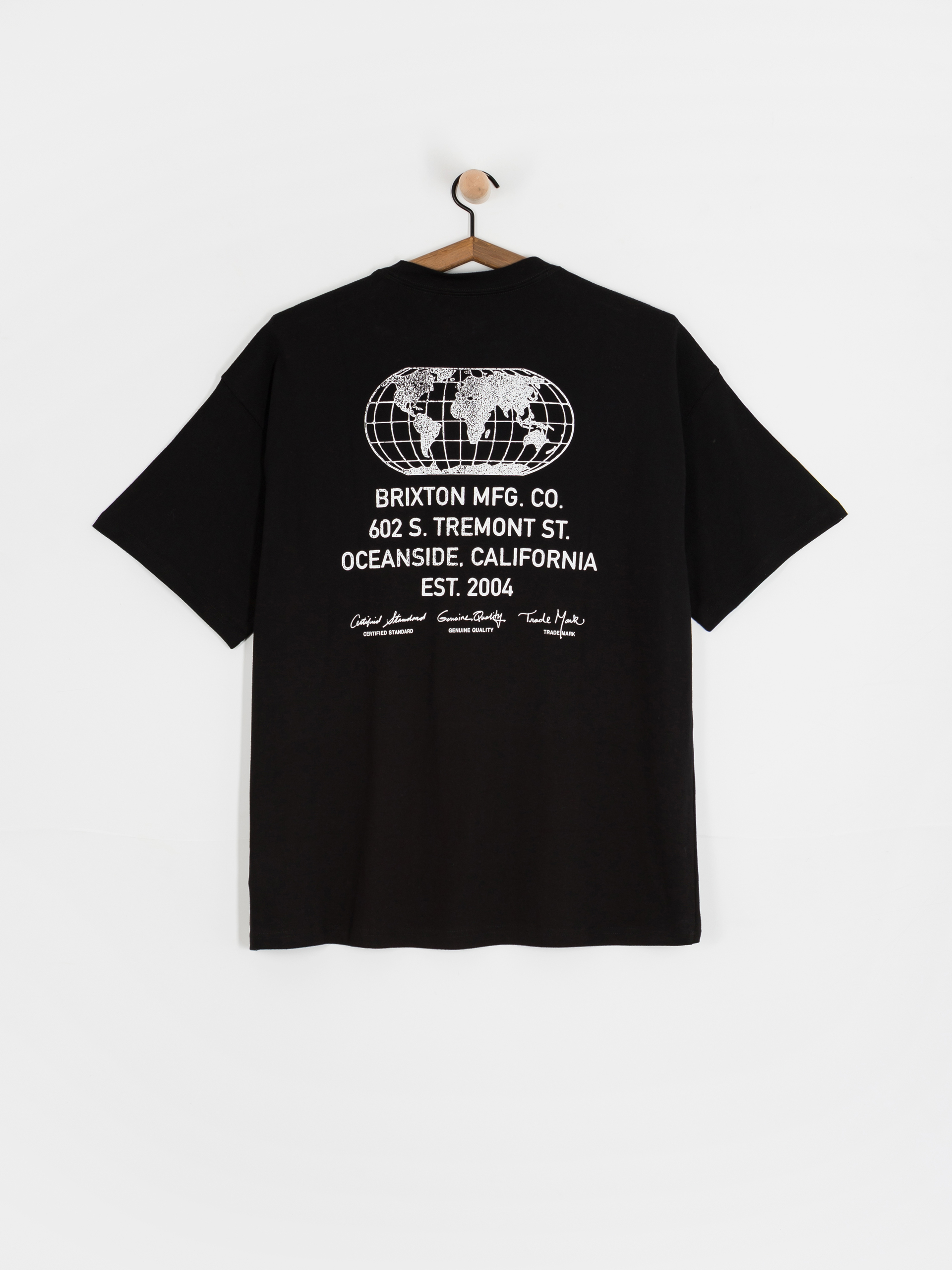 Tricou Brixton Union Hw Relaxed (black classic wash)