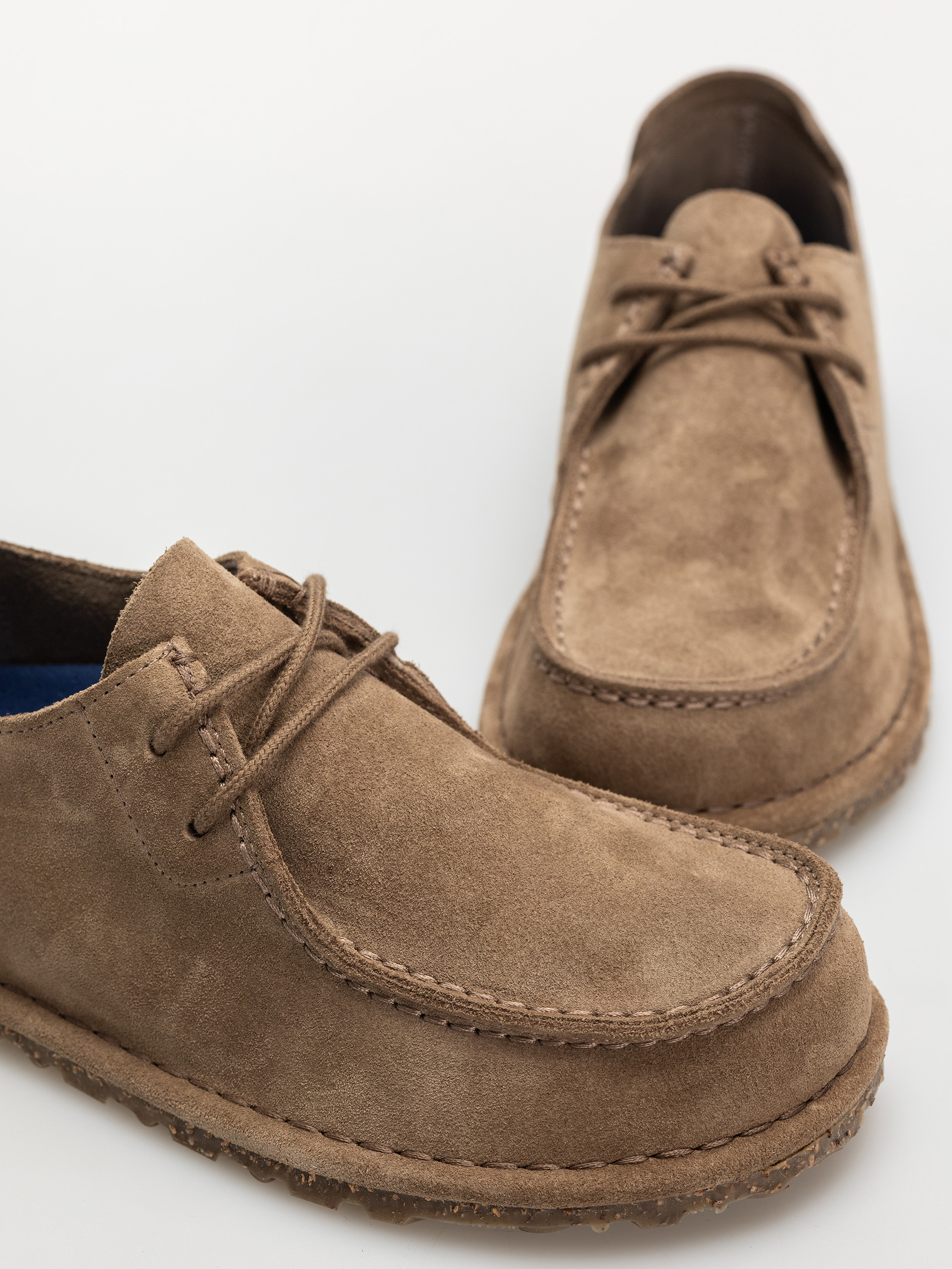 Șlapi Birkenstock Utti Lace Suede Leather Narrow Wmn (gray taupe)