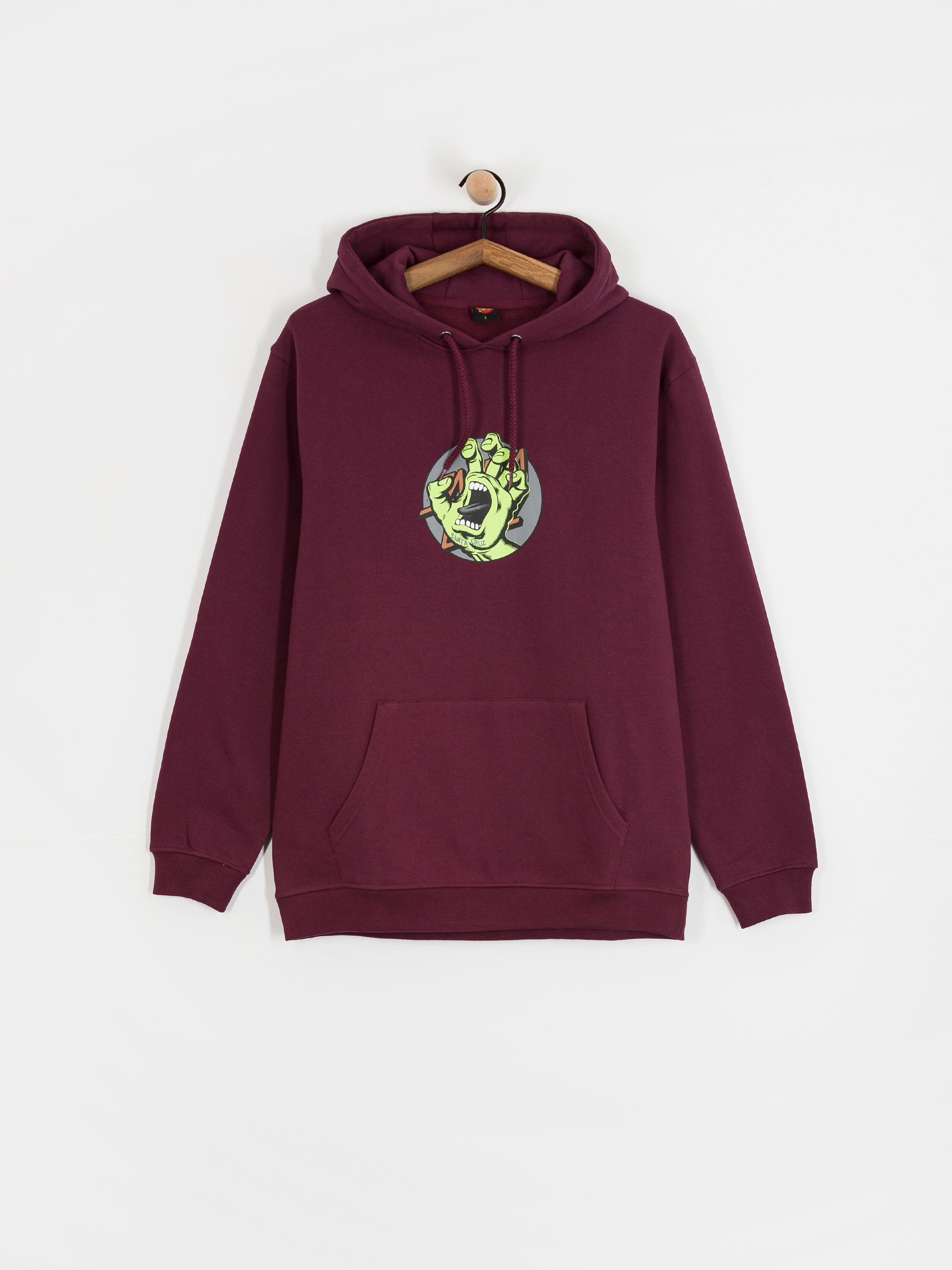 Hanorac Santa Cruz Hand Dot Front (dark cherry)