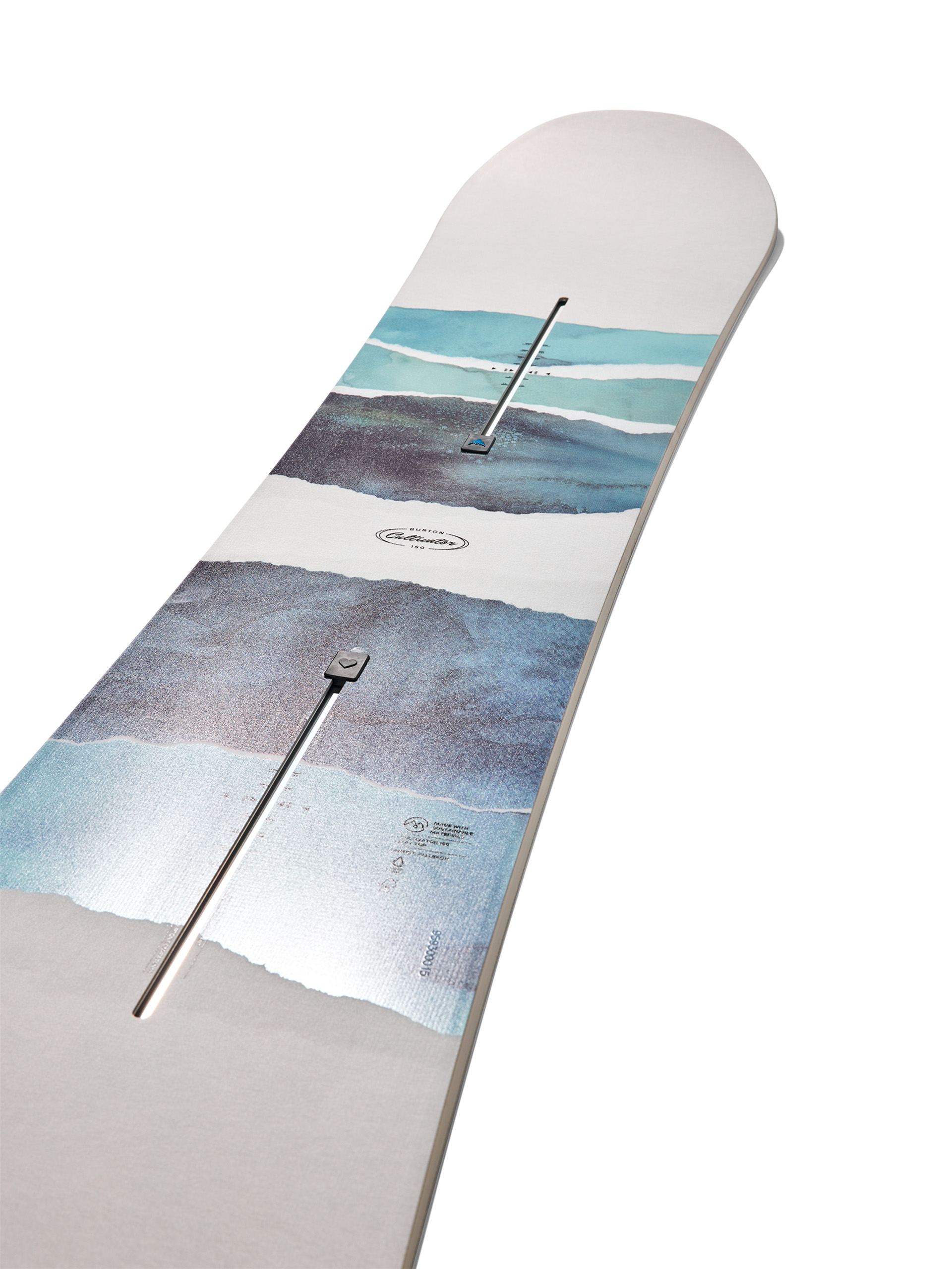 Snowboard Burton Cultivator - alb, albastru, multicolor (watercolor)