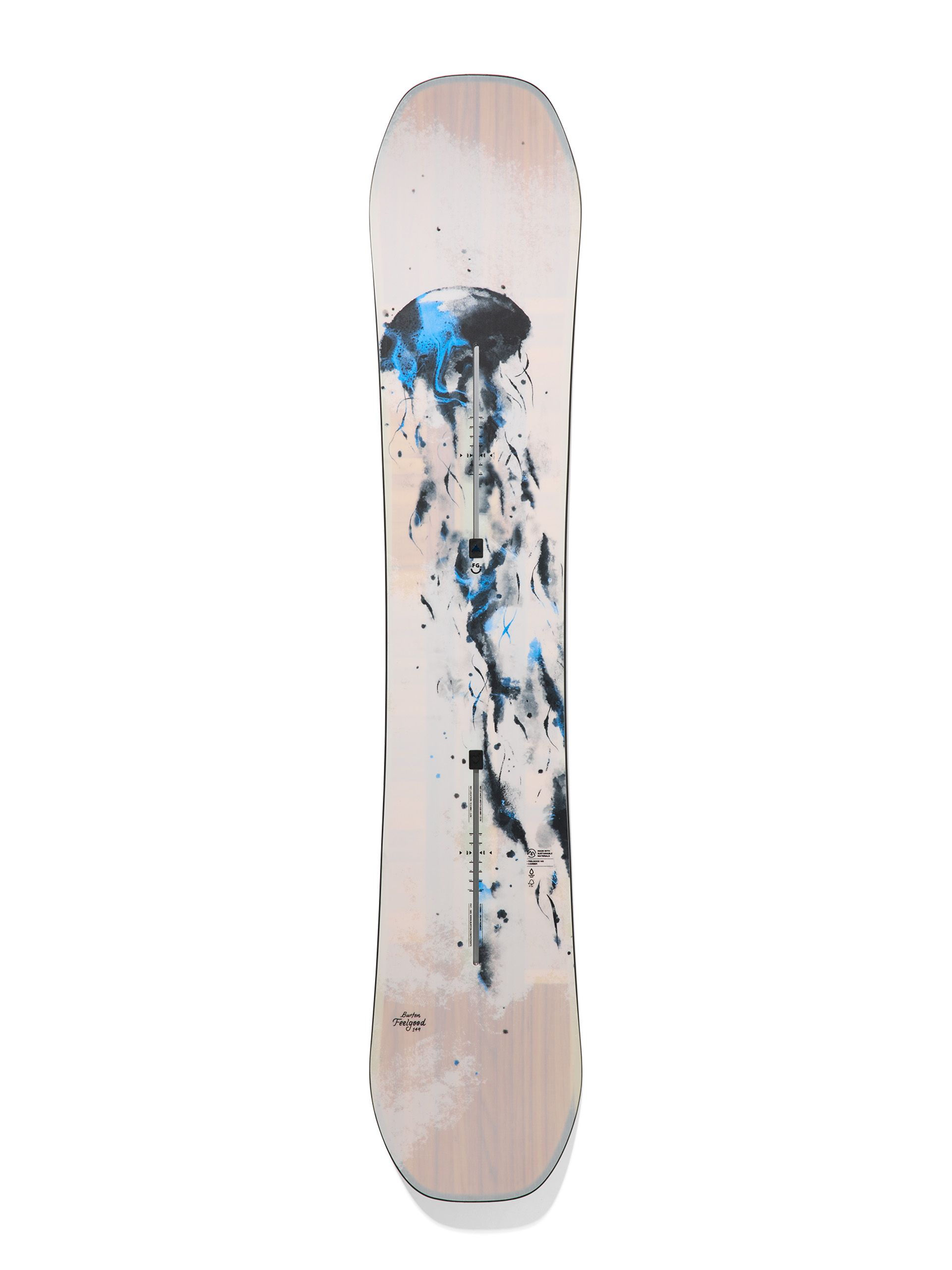 Snowboard Burton Feelgood Wmn - alb, negru, multicolor (jellyfish)
