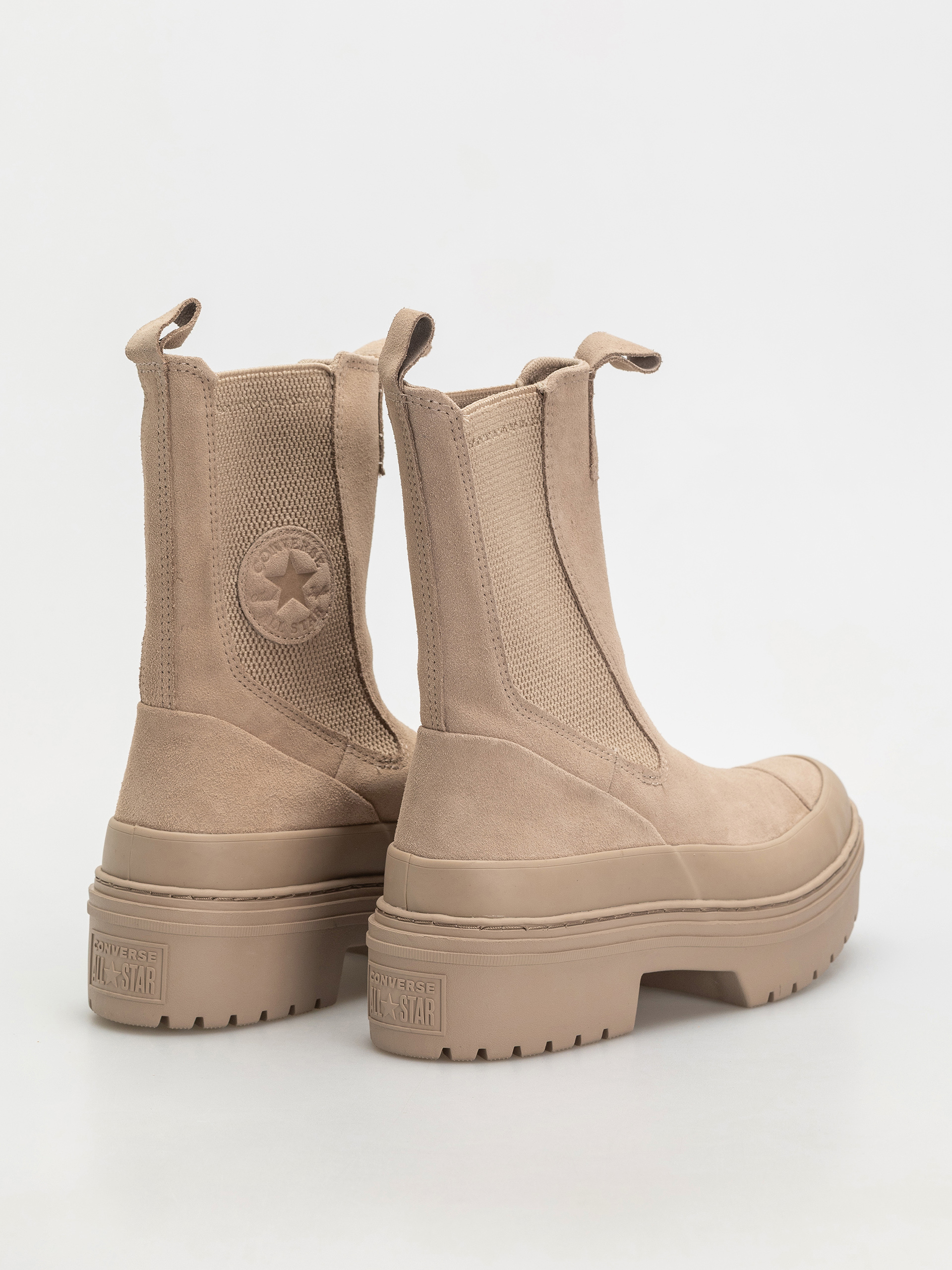 Pantofi Converse Chuck Taylor All Star Lugged Heel Chelsea Wmn (sand/chocolate)