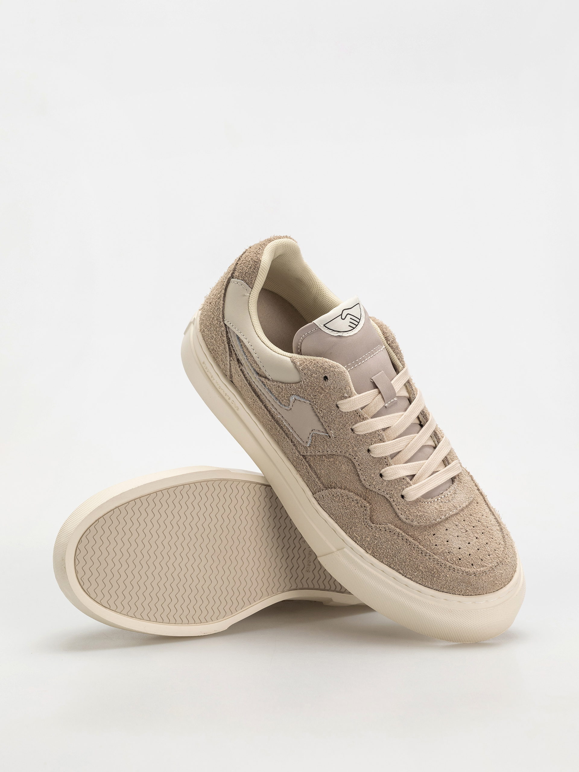 Pantofi Stepney Workers Club Pearl S-Strike (raw suede taupe)