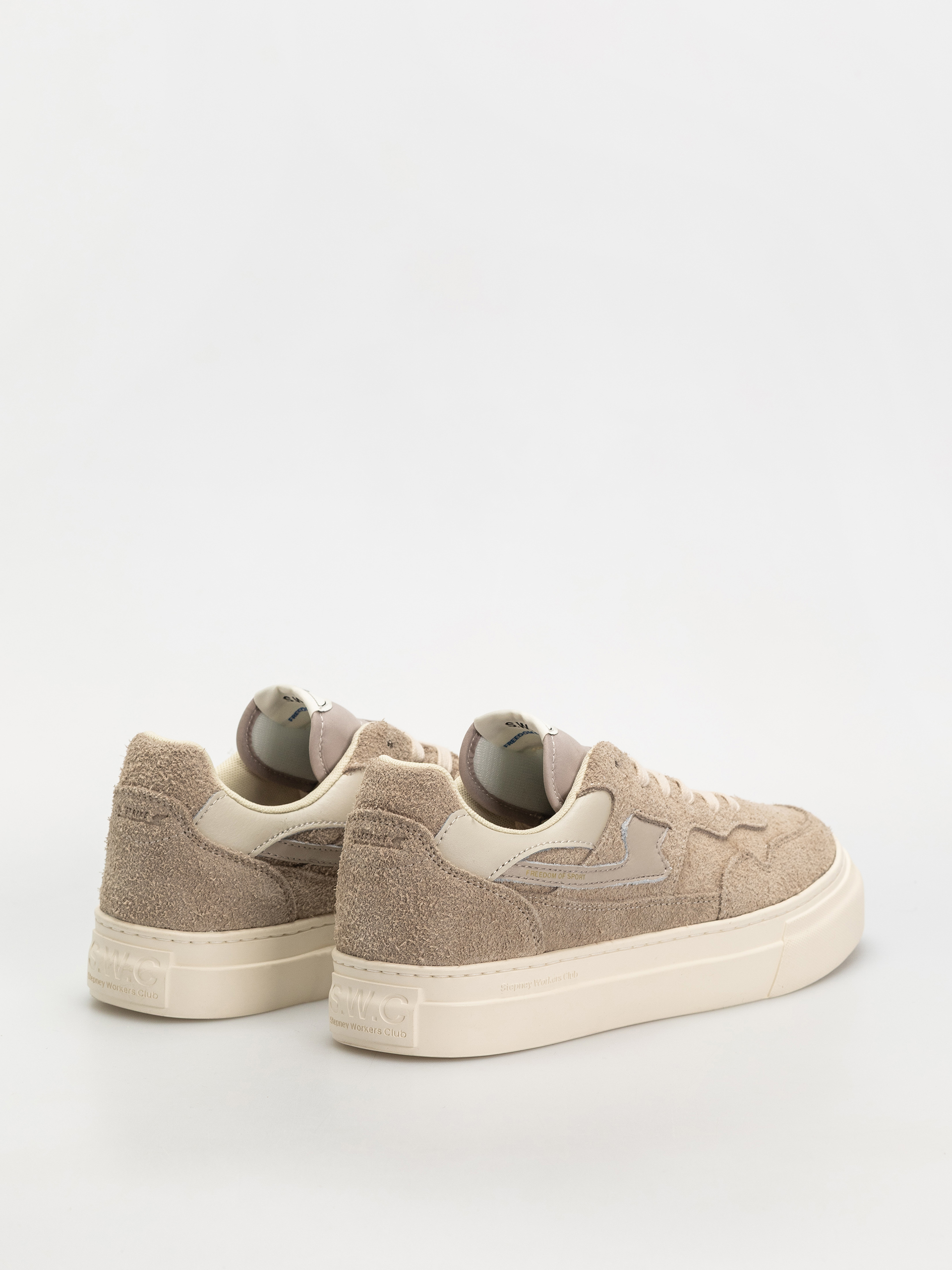 Pantofi Stepney Workers Club Pearl S-Strike (raw suede taupe)