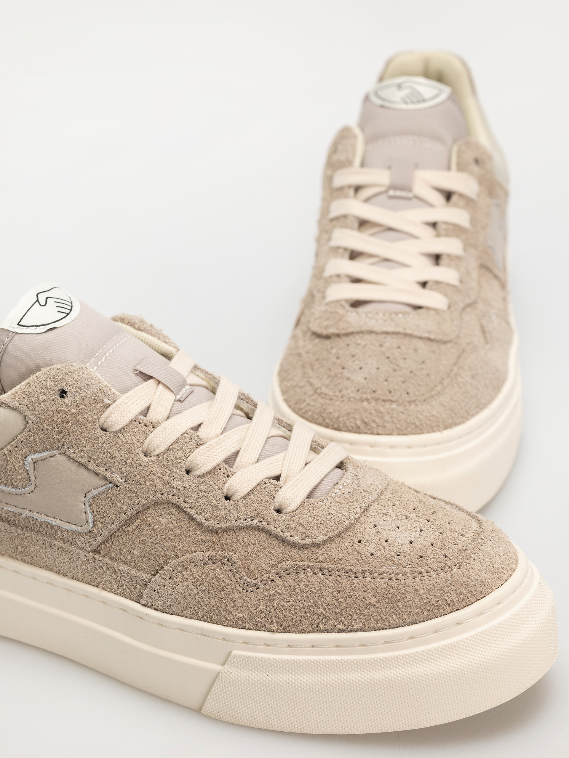 Pantofi Stepney Workers Club Pearl S-Strike (raw suede taupe)