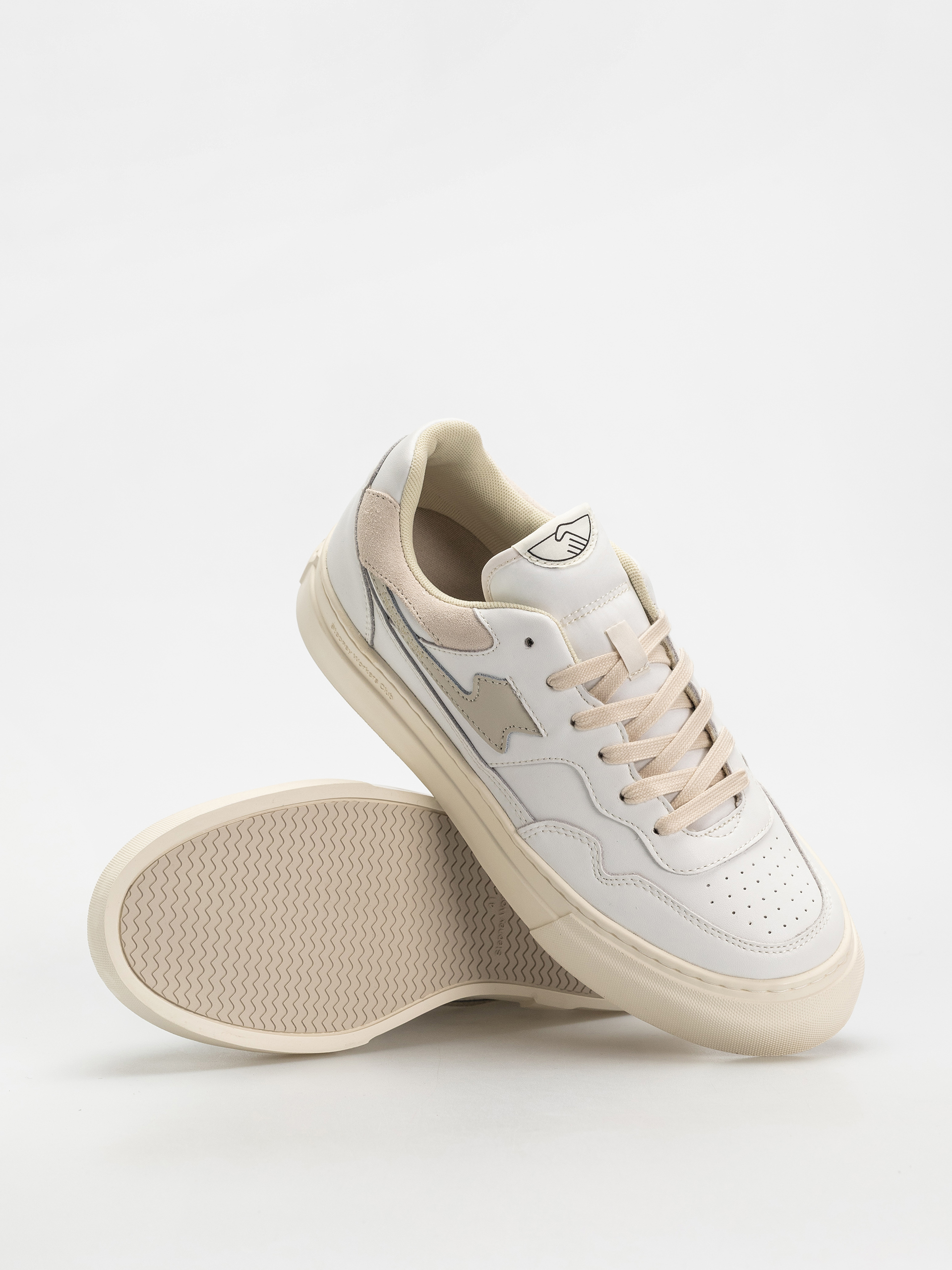 Pantofi Stepney Workers Club Pearl S-Strike (leather white putty)