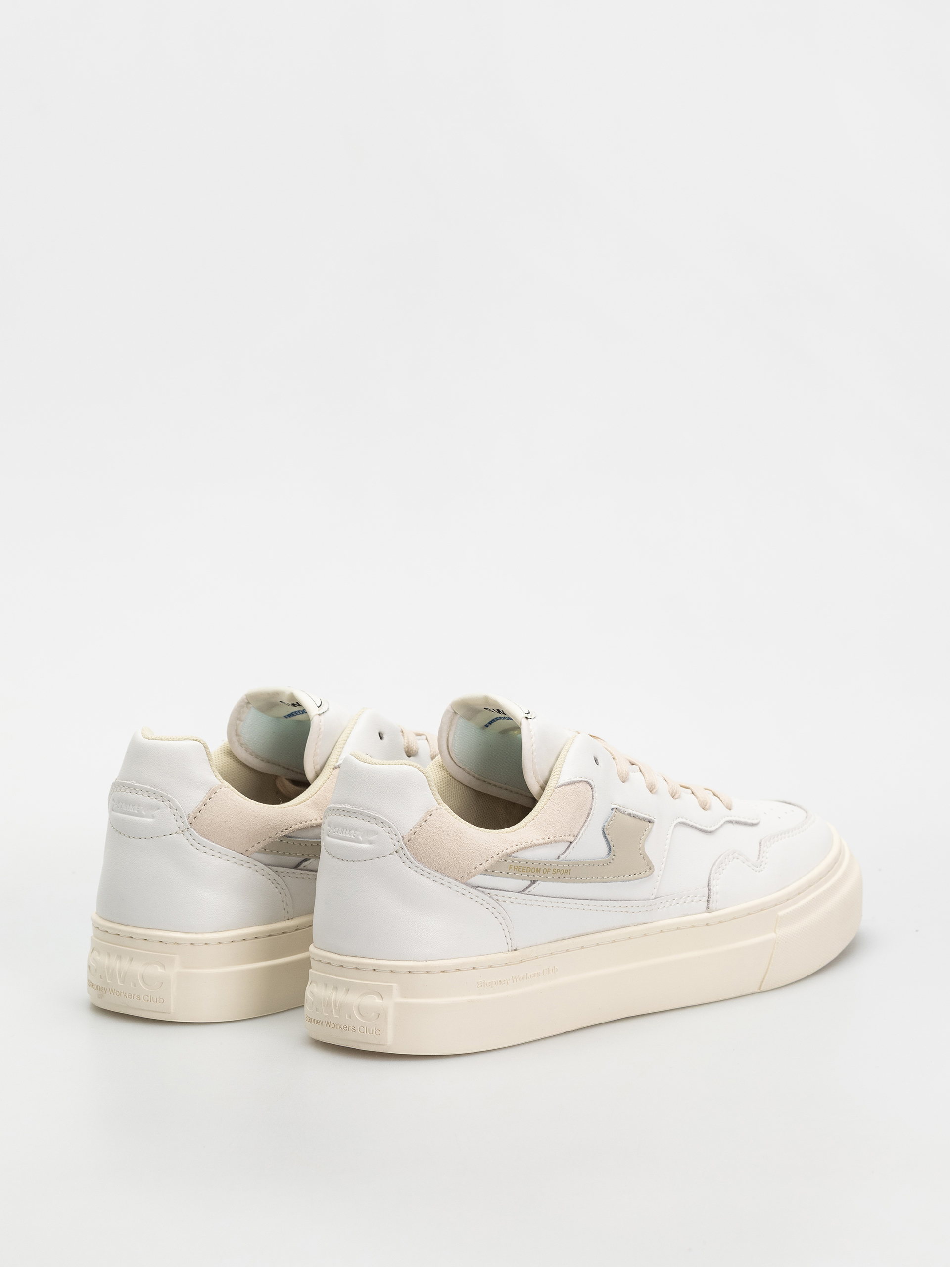 Pantofi Stepney Workers Club Pearl S-Strike (leather white putty)