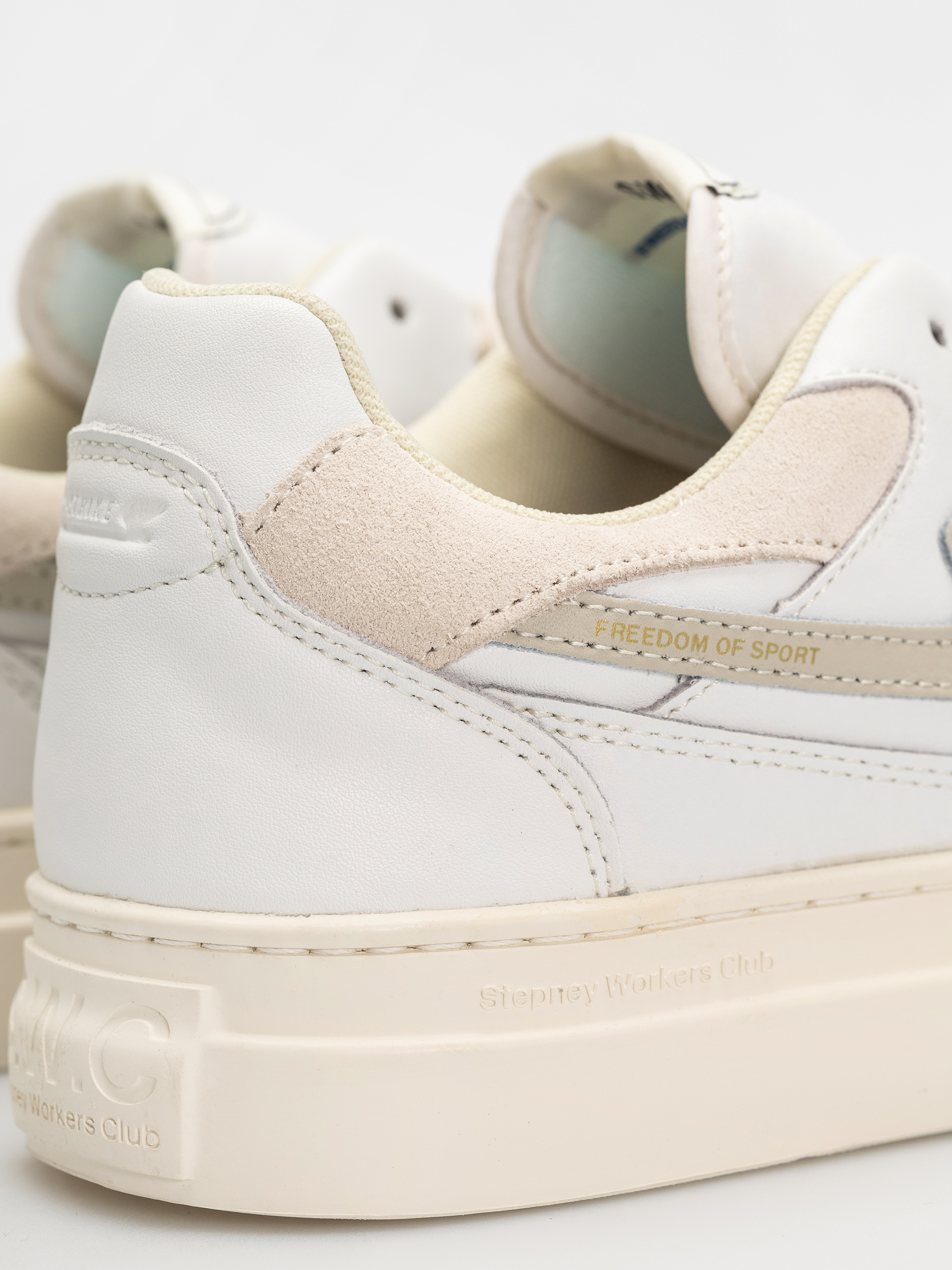 Pantofi Stepney Workers Club Pearl S-Strike (leather white putty)