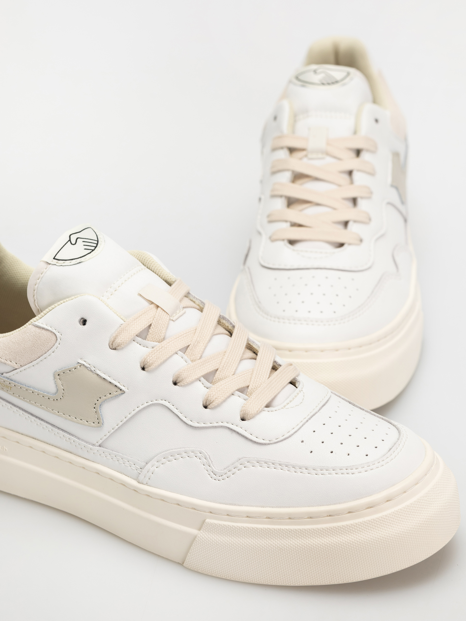 Pantofi Stepney Workers Club Pearl S-Strike (leather white putty)