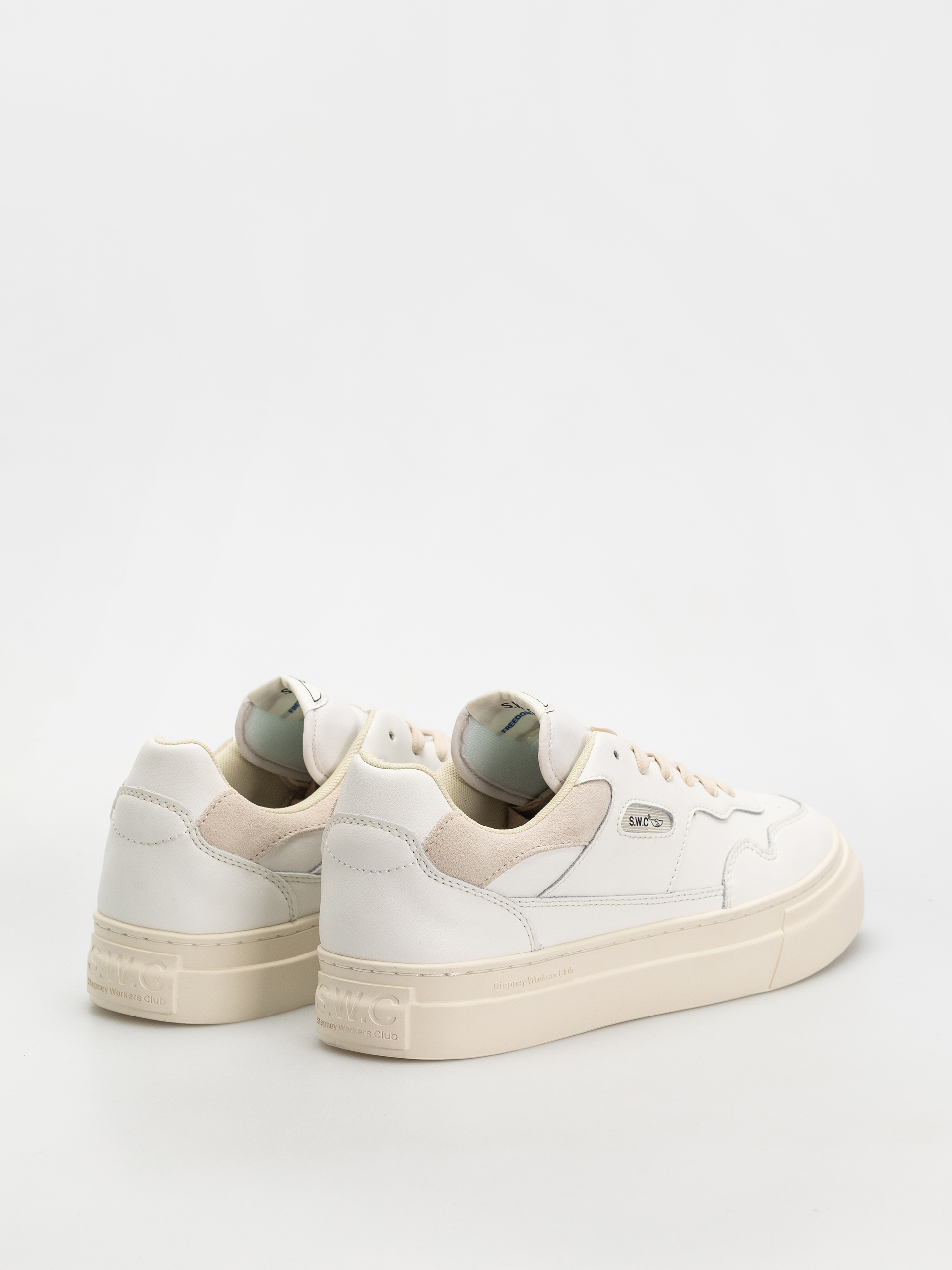 Pantofi Stepney Workers Club Pearl (leather white putty)
