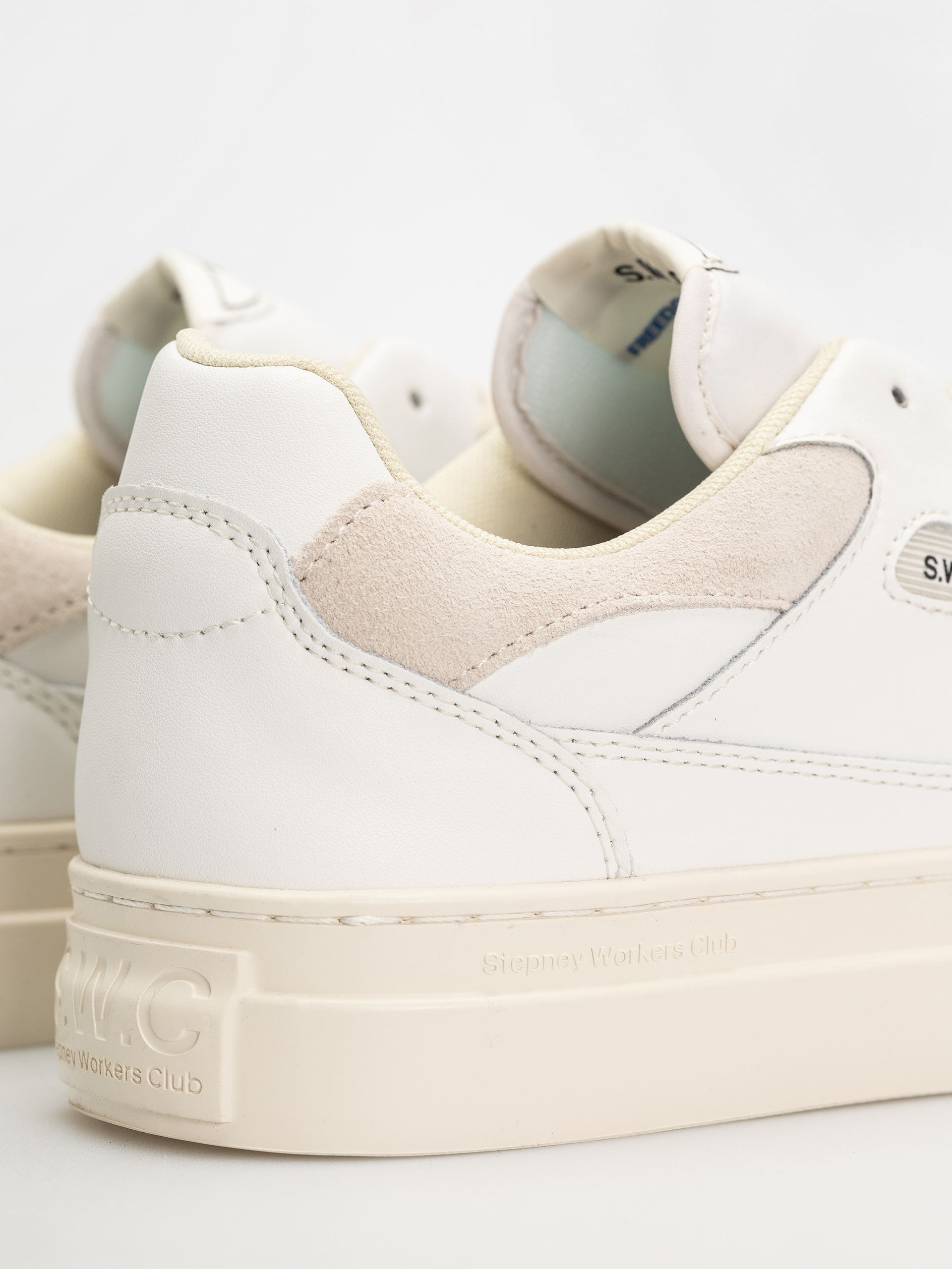 Pantofi Stepney Workers Club Pearl (leather white putty)