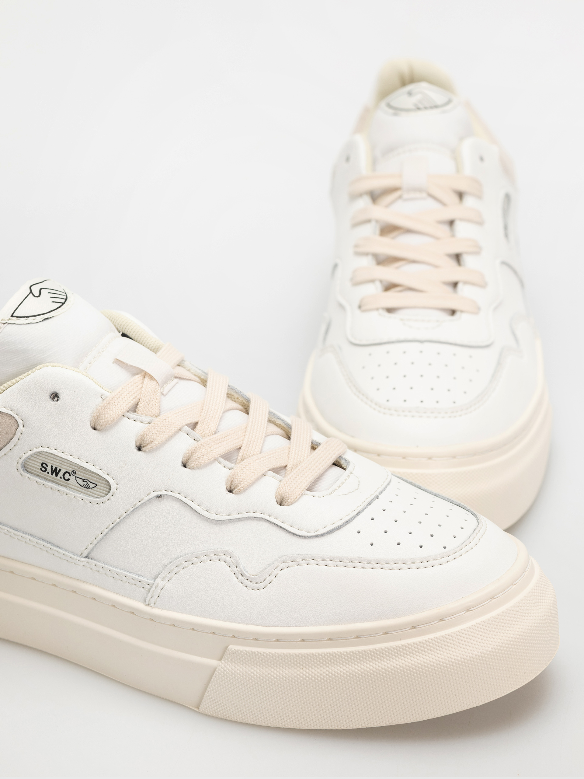 Pantofi Stepney Workers Club Pearl (leather white putty)