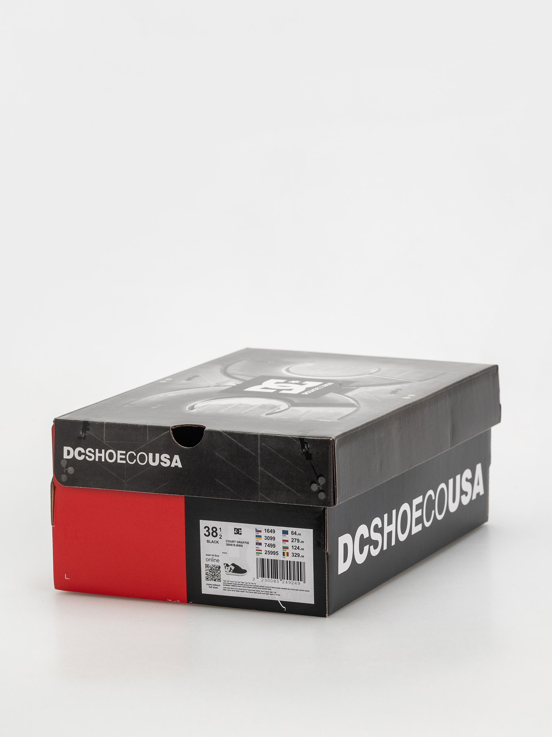 Pantofi DC Court Graffik Wmn (black/white stencil)