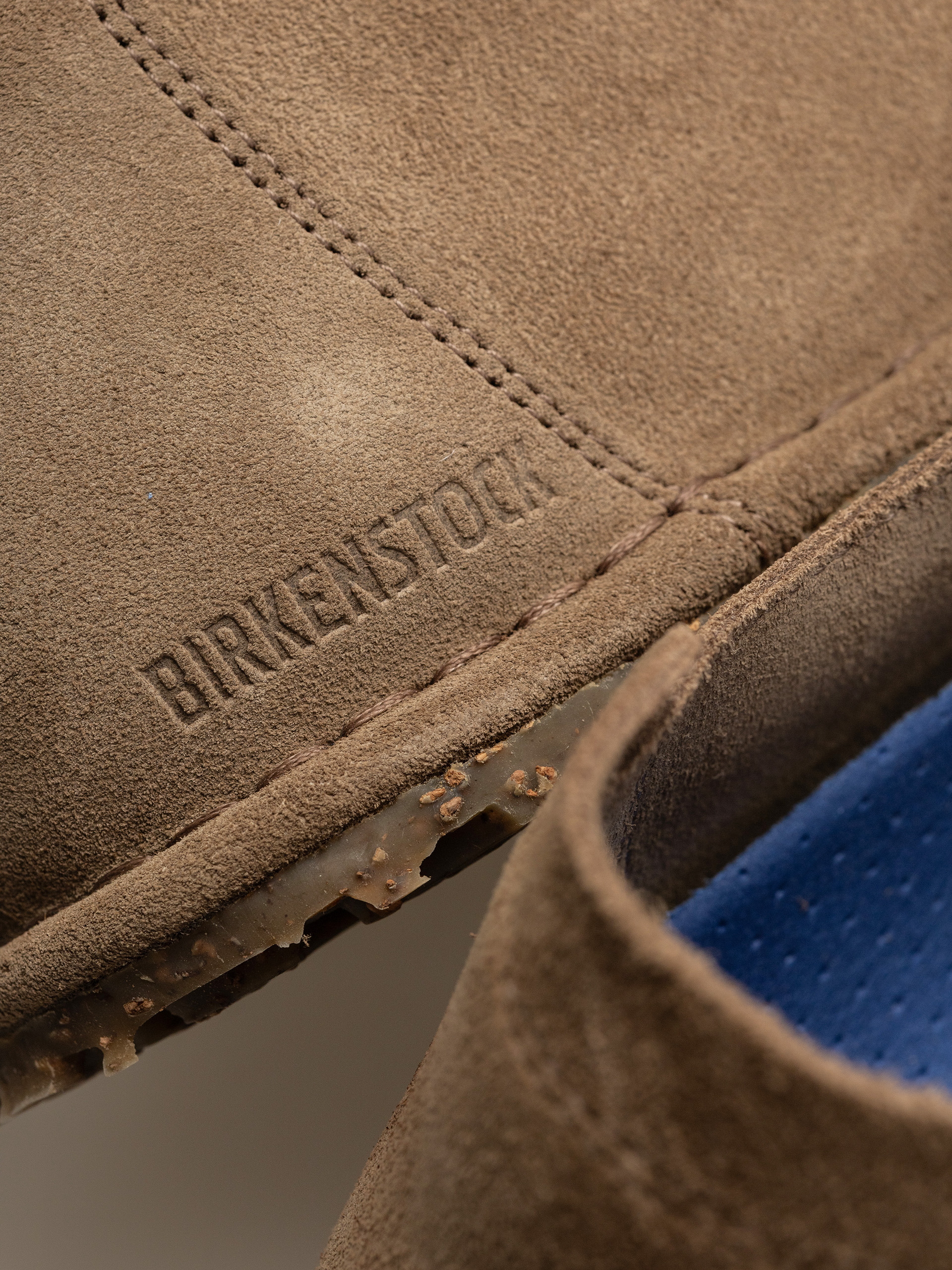 Șlapi Birkenstock Utti Lace Suede Leather Regular (gray taupe)