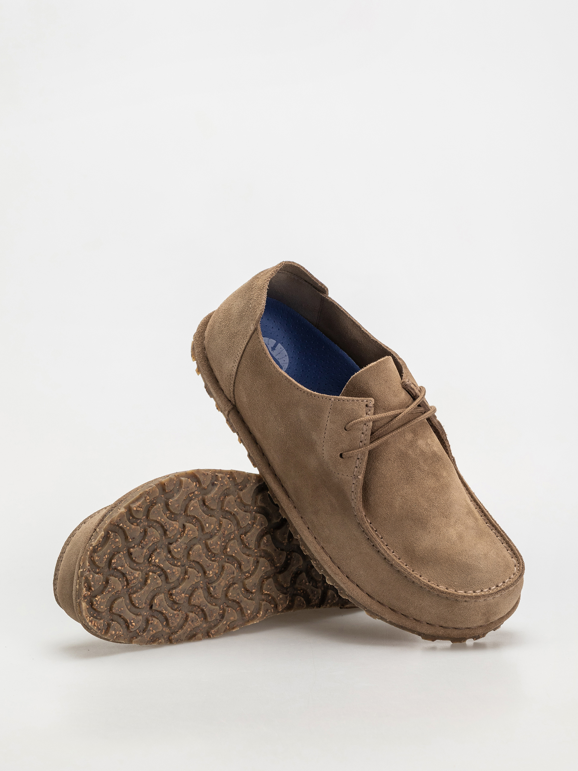 Șlapi Birkenstock Utti Lace Suede Leather Regular (gray taupe)